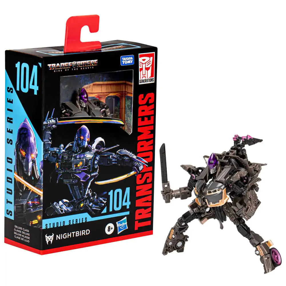 Transformers: Aufstieg der Bestien Generations Studio Series Deluxe Class Actionfigur 104 Nightbird 11 cm Produktfoto