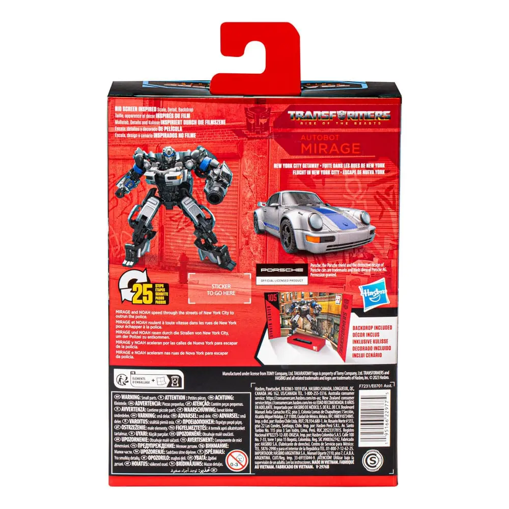 Transformers: Rise of the Beasts Generations Studio Series Deluxe Class Action Figur 105 Autobot Mirage 11 cm Produktfoto