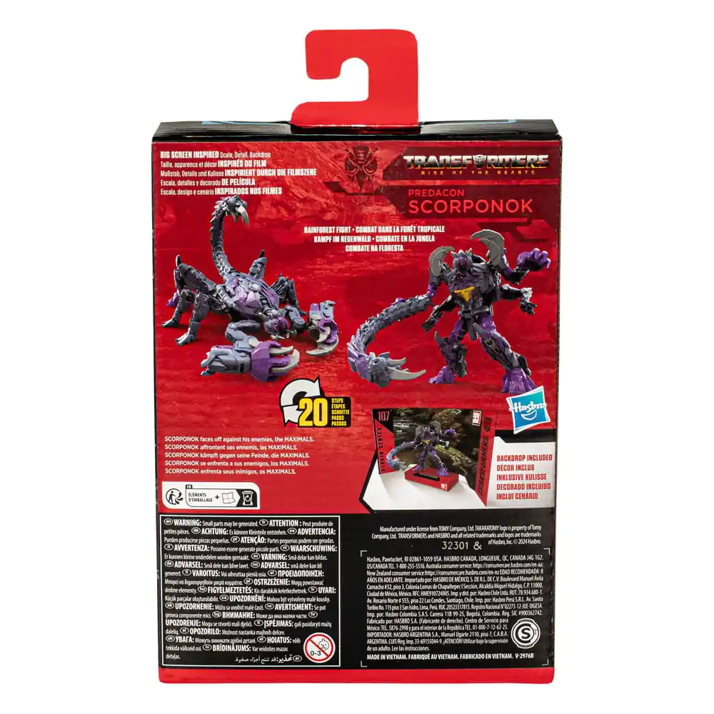 Transformers: Aufstieg der Bestien Generations Studio Series Deluxe Class Actionfigur 107 Predacon Scorponok 11 cm Produktfoto