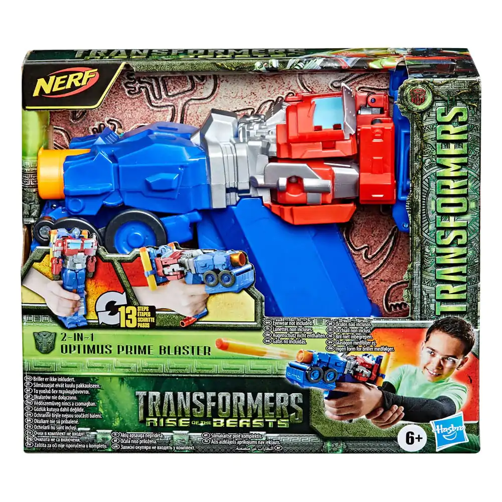 Transformers: Aufstieg der Bestien NERF 2-in-1 Blaster / Actionfigur Optimus Prime 25 cm Produktfoto