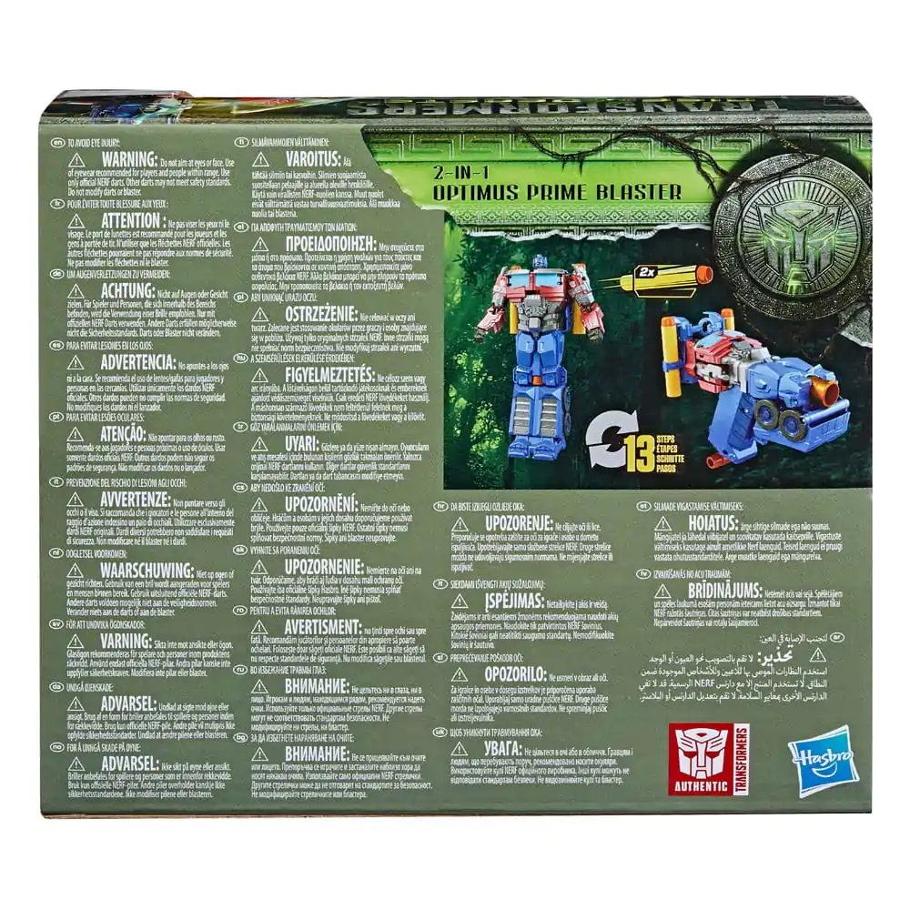 Transformers: Aufstieg der Bestien NERF 2-in-1 Blaster / Actionfigur Optimus Prime 25 cm Produktfoto
