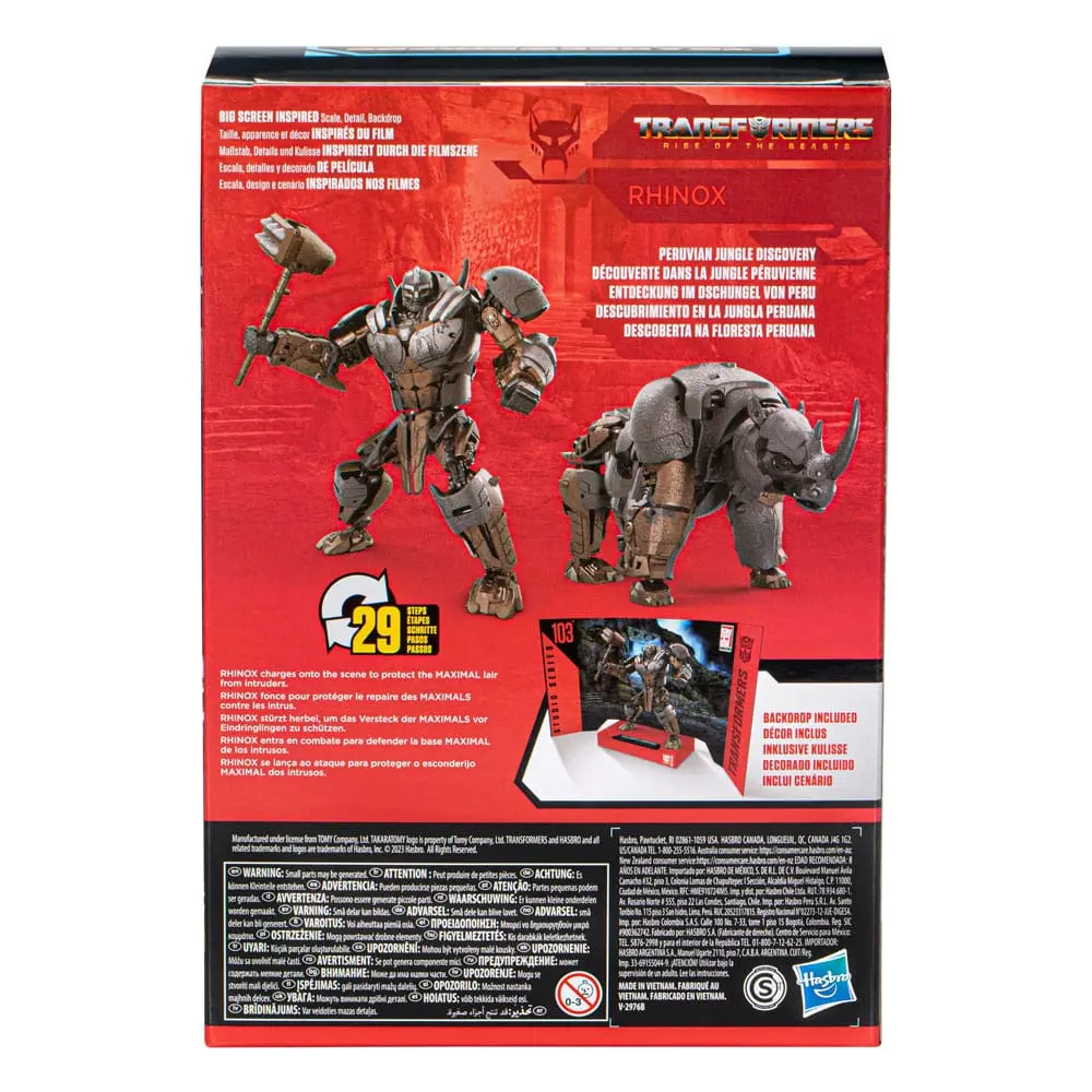 Transformers: Aufstieg der Bestien Studio Series Voyager Class Actionfigur 103 Rhinox 16 cm Produktfoto