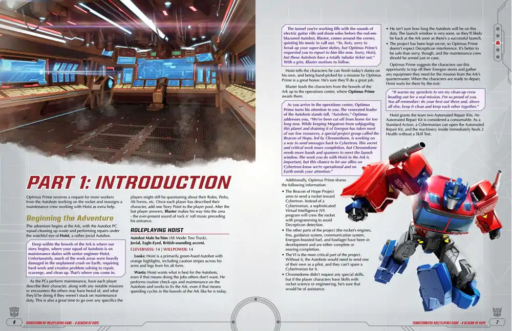 Transformers RPG A Beacon of Hope Abenteuer & GM Screen *Englische Version* Produktfoto