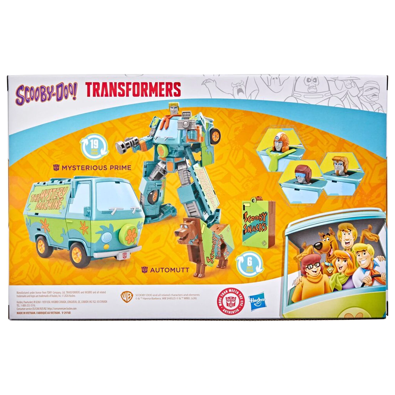 Transformers Scooby Doo Figuren Set 15cm Produktfoto
