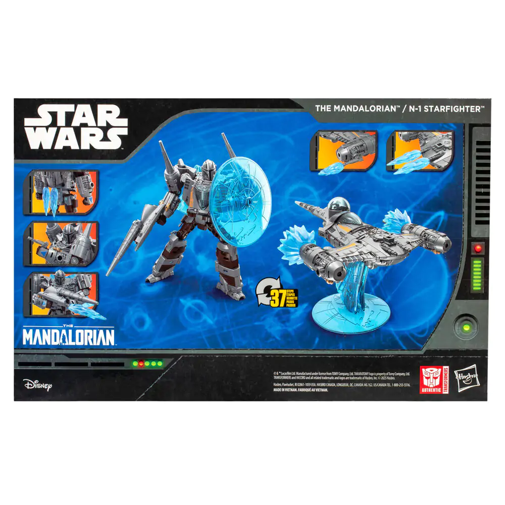 Transformers Star Wars The Mandalorian N-1 Starfighter Figur 19cm Produktfoto