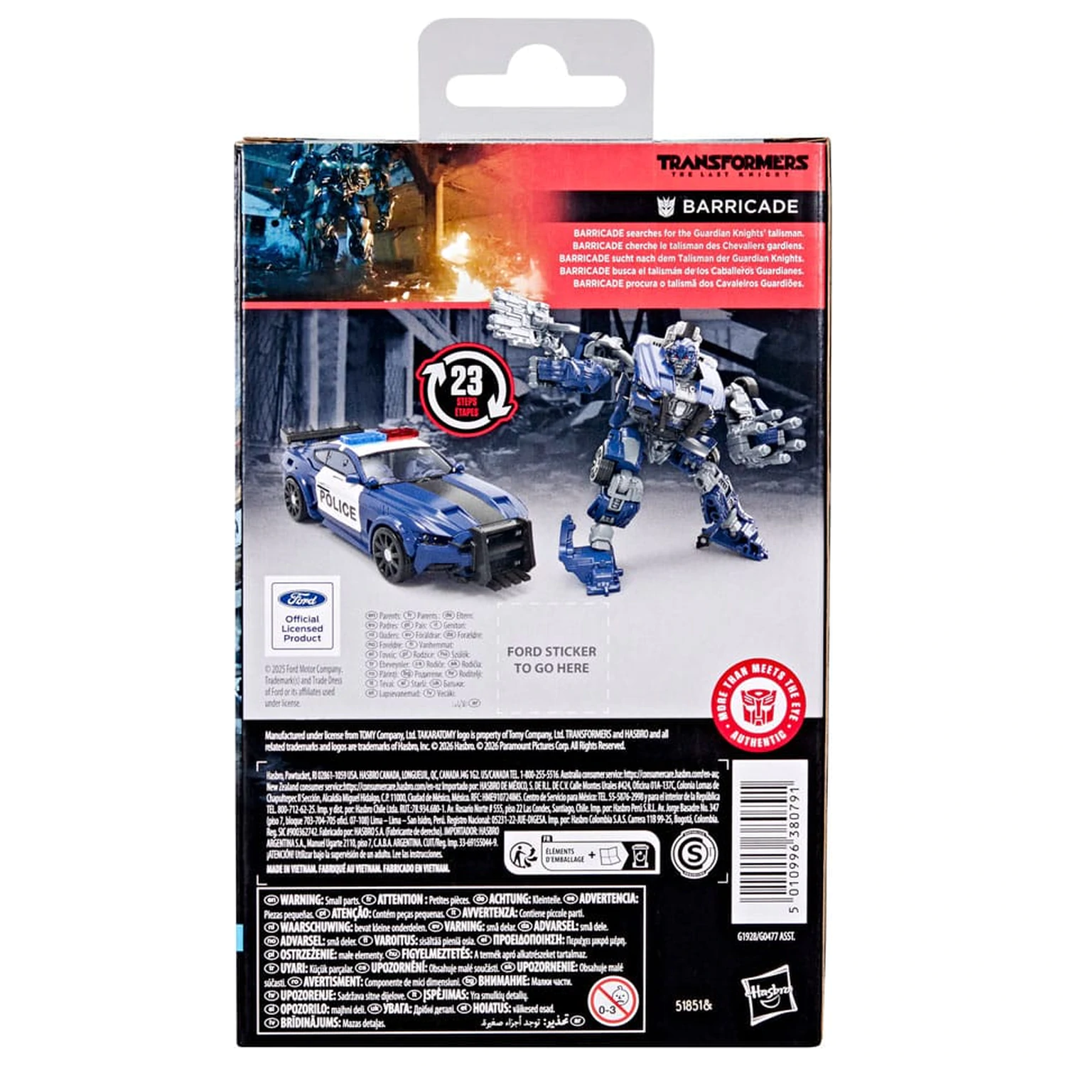Transformers: The Last Knight Studio Series Deluxe Class Action-Figur Barricade 11 cm Produktfoto