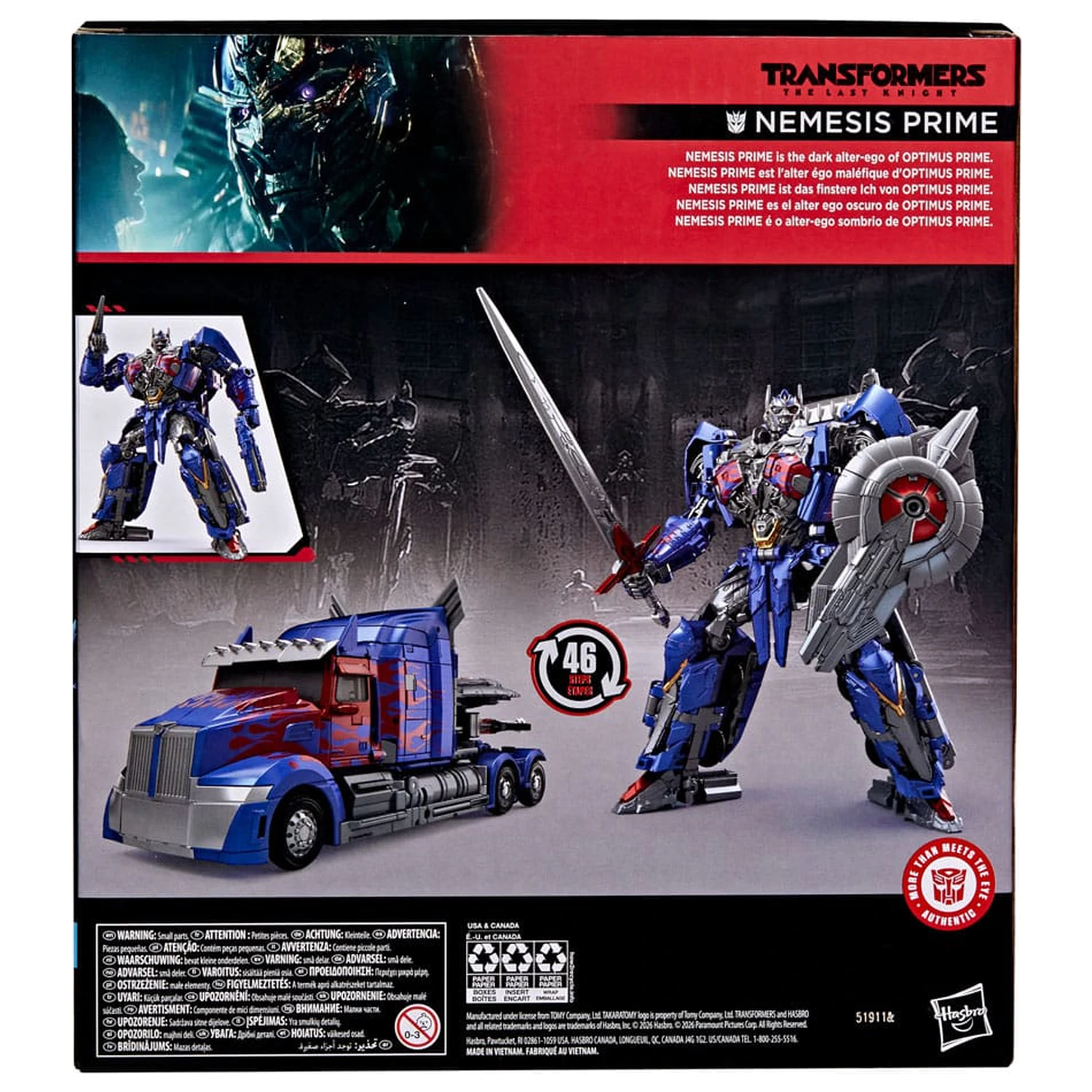 Transformers: The Last Knight Studio Series Leader Class Action-Figur Nemesis Prime 22 cm Produktfoto