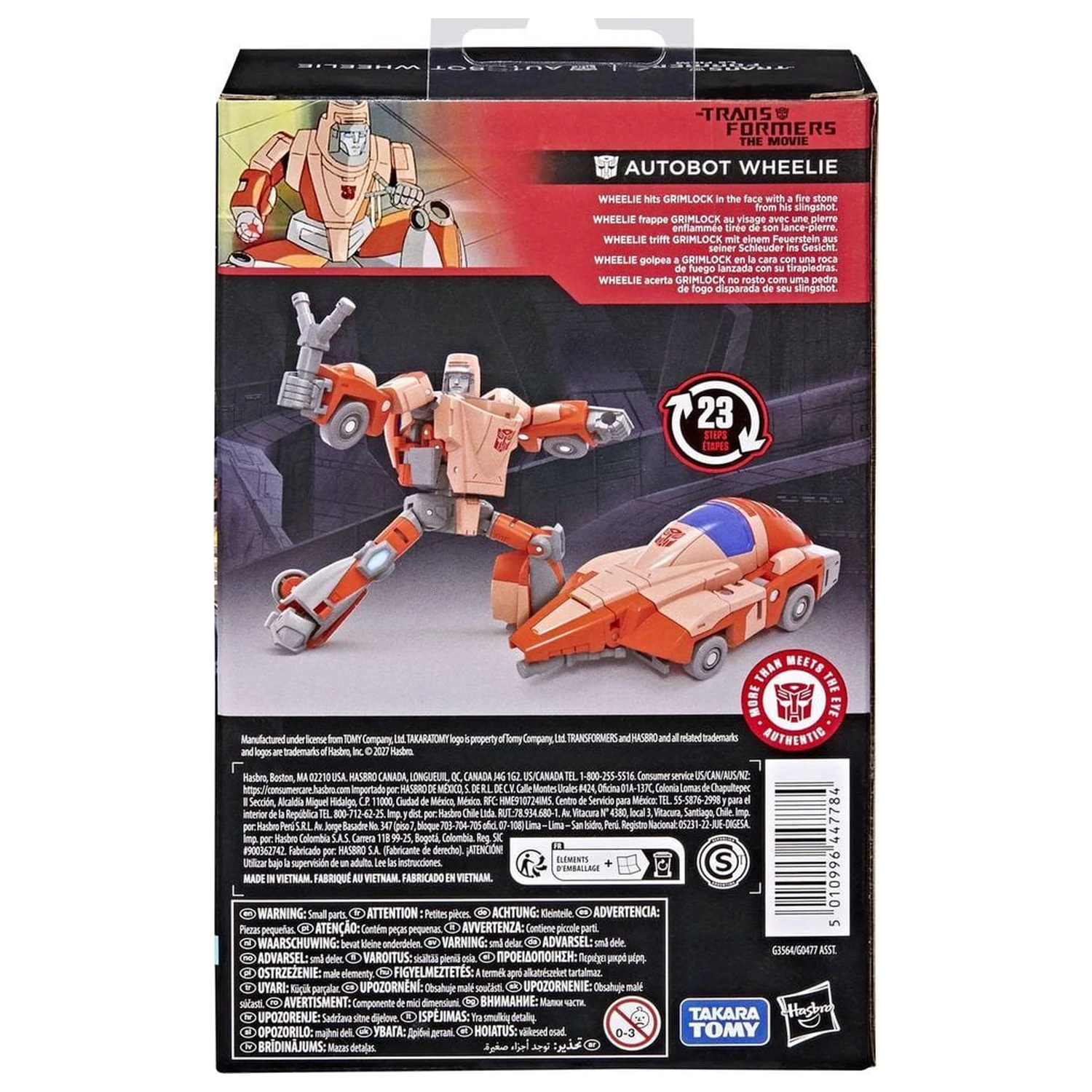Transformers The Movie Autobot Wheelie Figur 11,4 Zentimeter Produktfoto