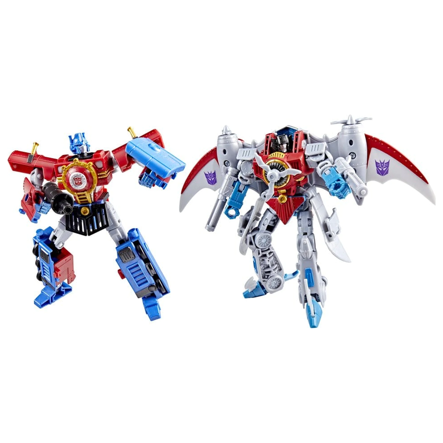 Transformers Timelines Hearts of Steel Comic Edition Aktionsfiguren Optimus Prime & Starscream 14 Zentimeter Produktfoto
