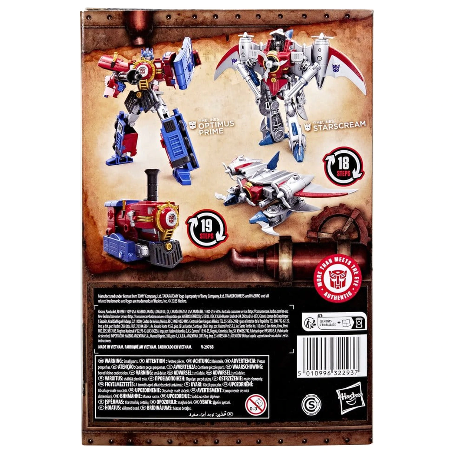 Transformers Timelines Hearts of Steel Comic Edition Aktionsfiguren Optimus Prime & Starscream 14 Zentimeter Produktfoto