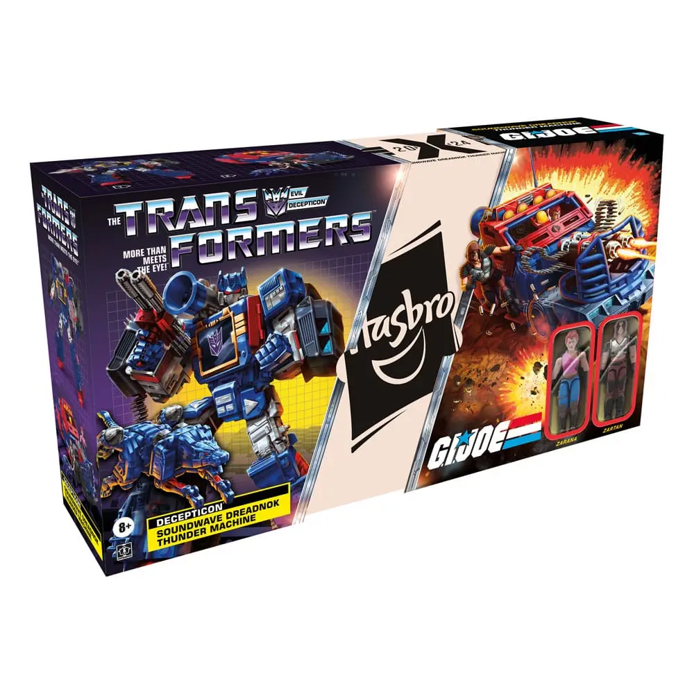 Transformers x G.I. Joe Actionfiguren Decepticon Soundwave Dreadnok Thunder Machine with Zarana &amp; Zartan Produktfoto