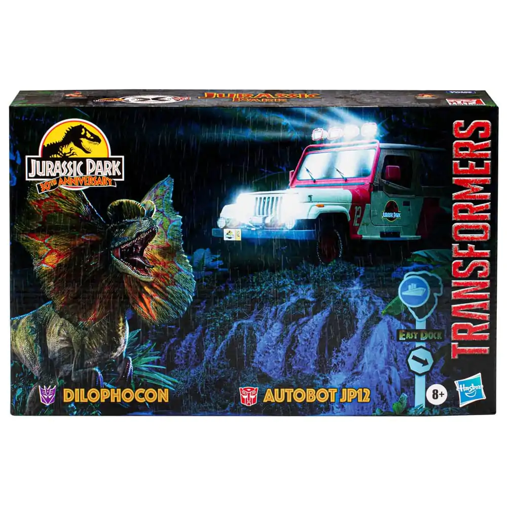 Transformers x Jurassic Park Actionfiguren 2er-Pack Dilophocon & Autobot JP12 termékfotó