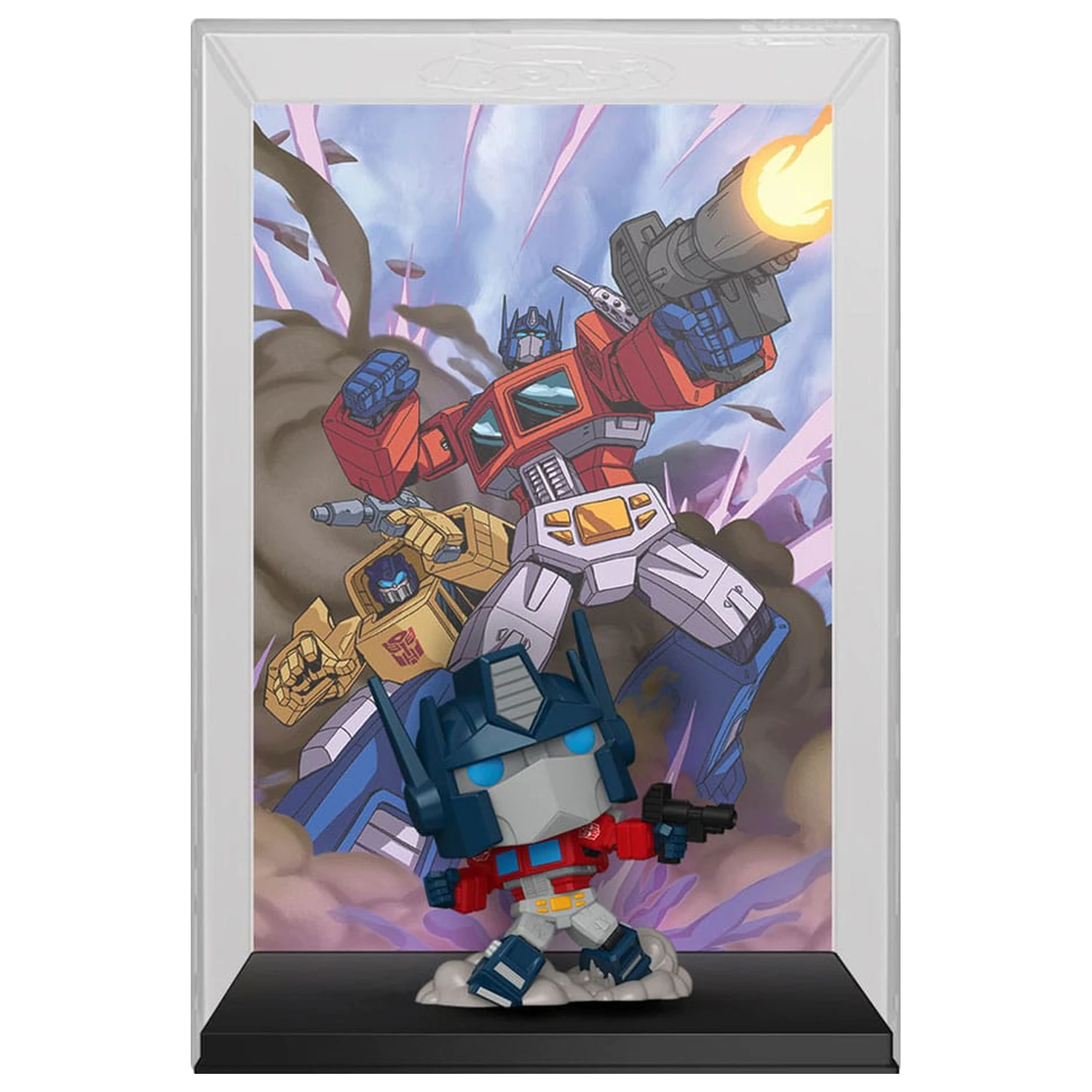 Transformers X MTG Funko POP! Comic Covers Vinyl Figur Optimus Prime (Magic the Gathering) Produktfoto