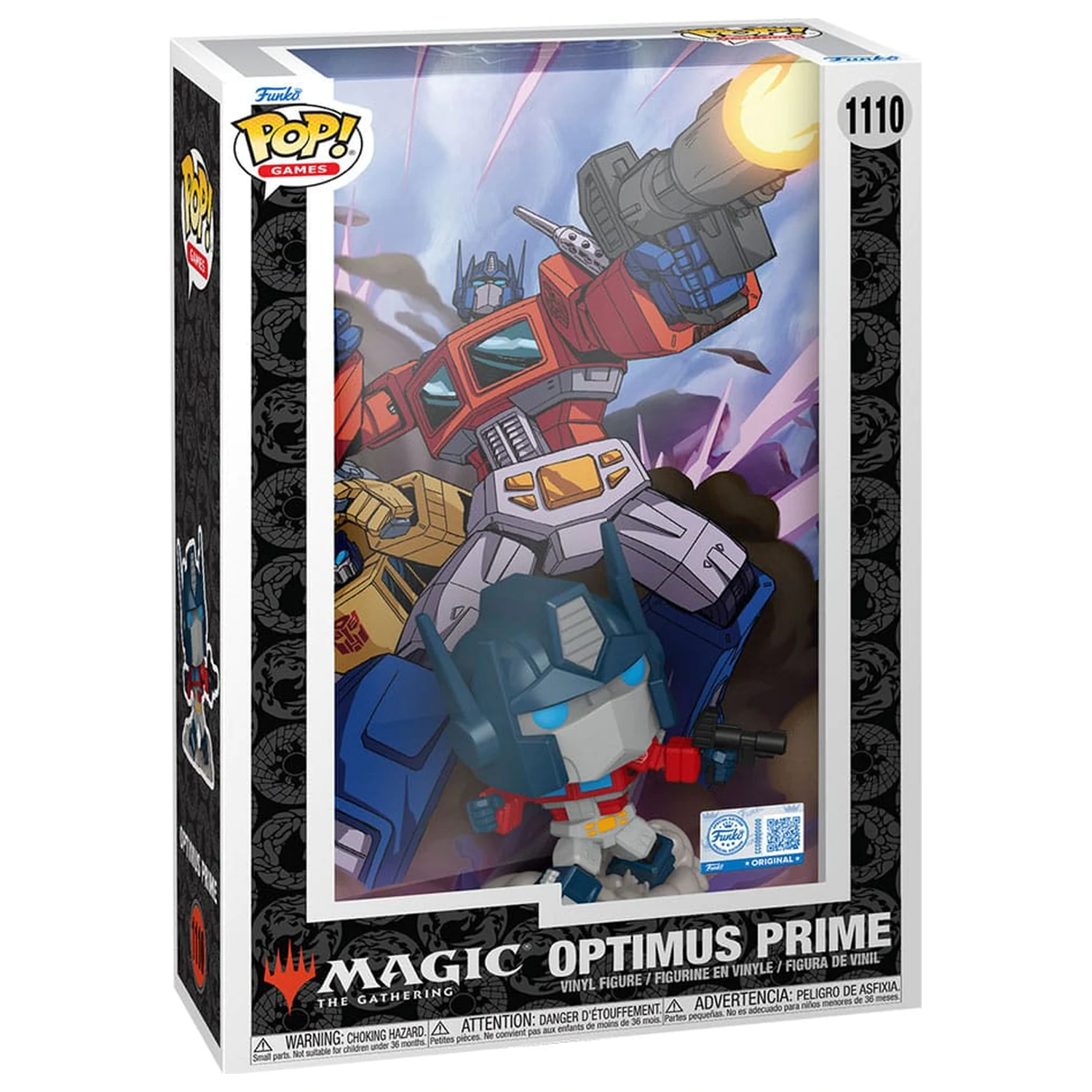 Transformers X MTG Funko POP! Comic Covers Vinyl Figur Optimus Prime (Magic the Gathering) Produktfoto