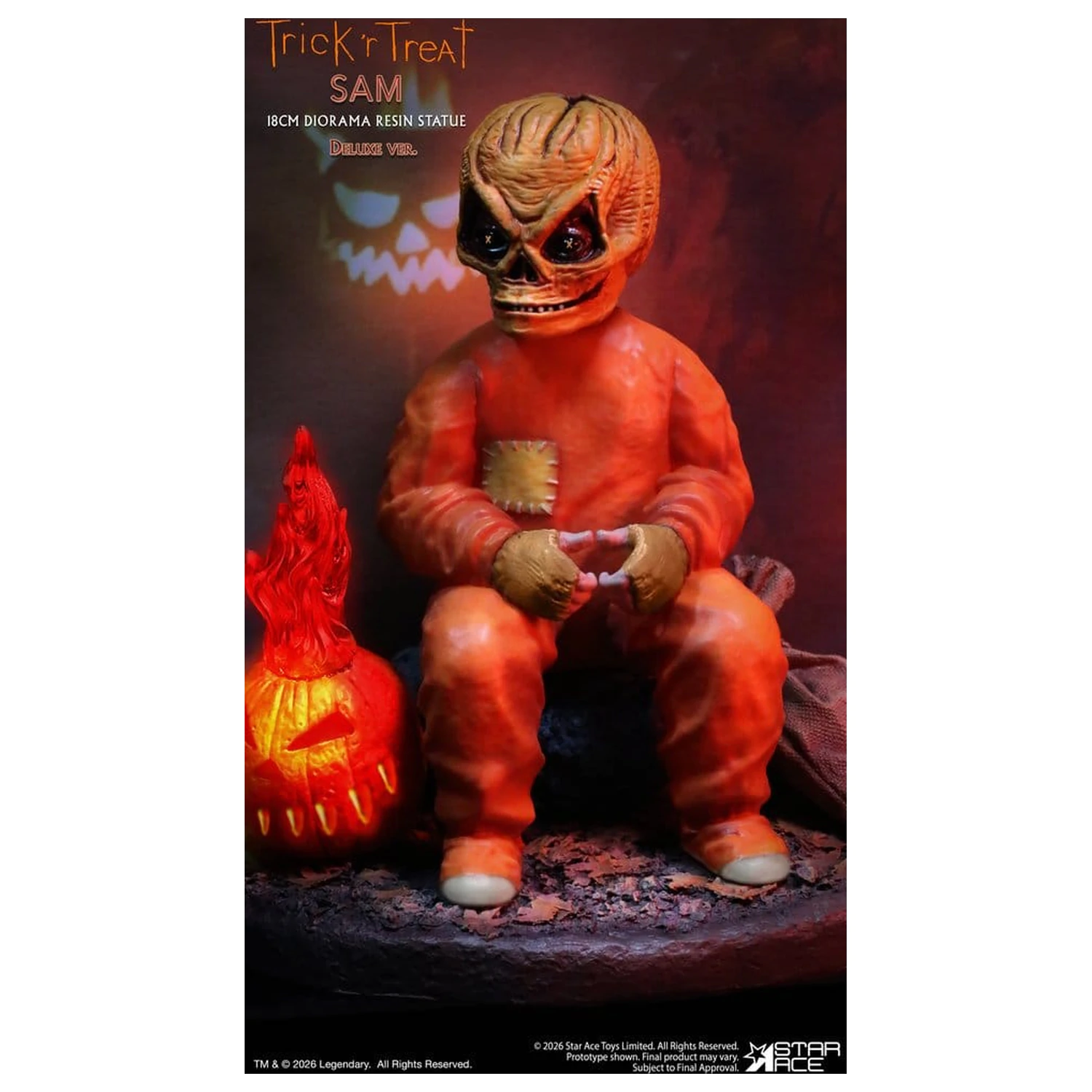 Trick R Treat Diorama Kunstharz Statue Sam DX 18 cm Produktfoto