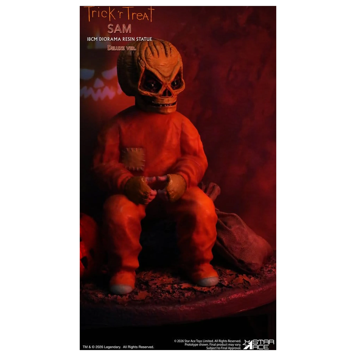 Trick R Treat Diorama Kunstharz Statue Sam DX 18 cm Produktfoto