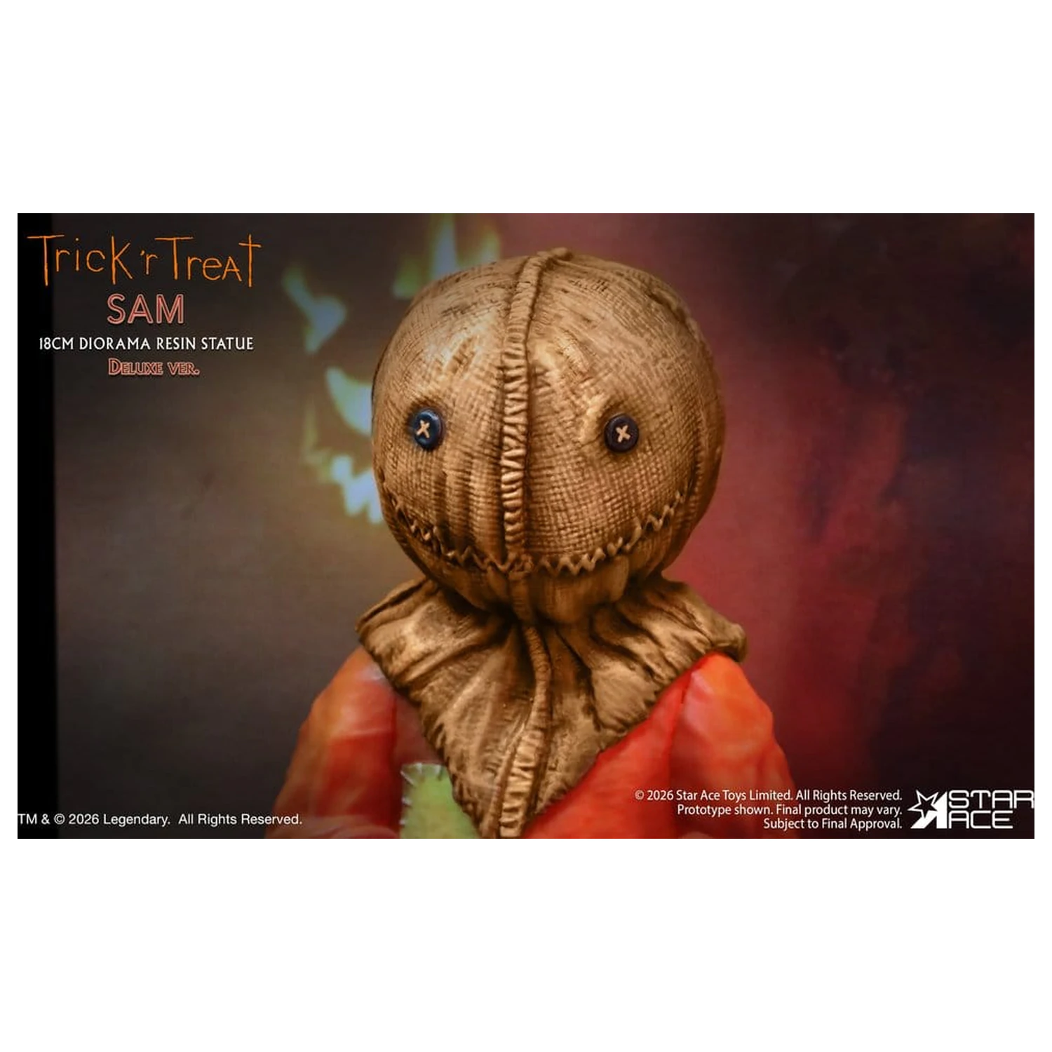 Trick R Treat Diorama Kunstharz Statue Sam DX 18 cm Produktfoto