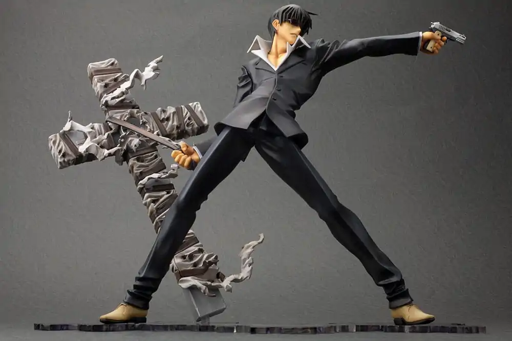 Trigun Badlands Rumble ARTFX J Statue 1/8 Nicholas D. Wolfwood Renewal Package Version 20 cm termékfotó