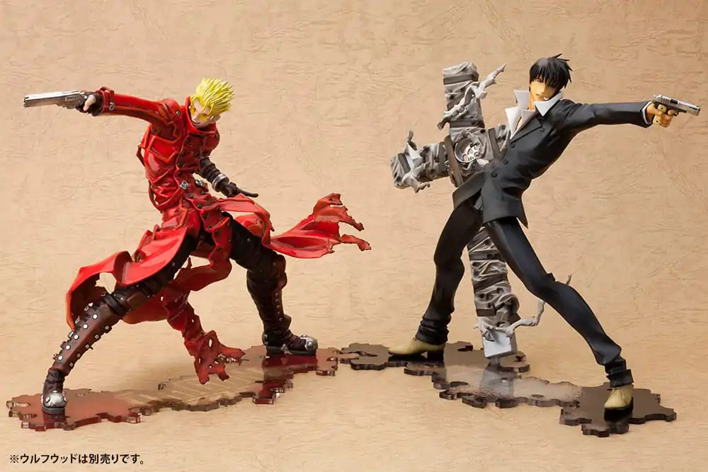 Trigun Badlands Rumble ARTFX J Statue 1/8 Vash The Stampede Renewal Package Version 19 cm termékfotó