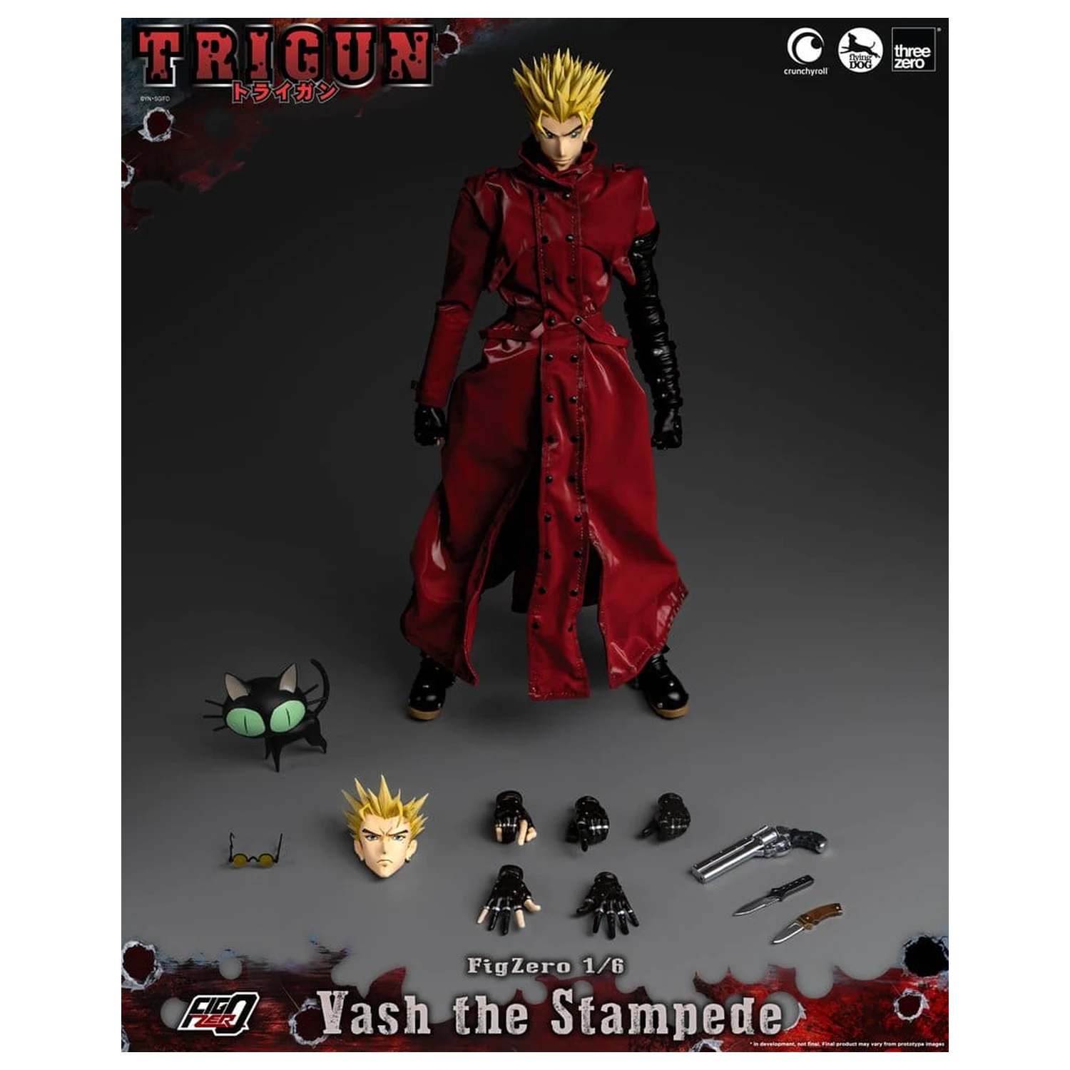 Trigun FigZero Actionfigur 1/6 Vash the Stampede 31 cm Produktfoto
