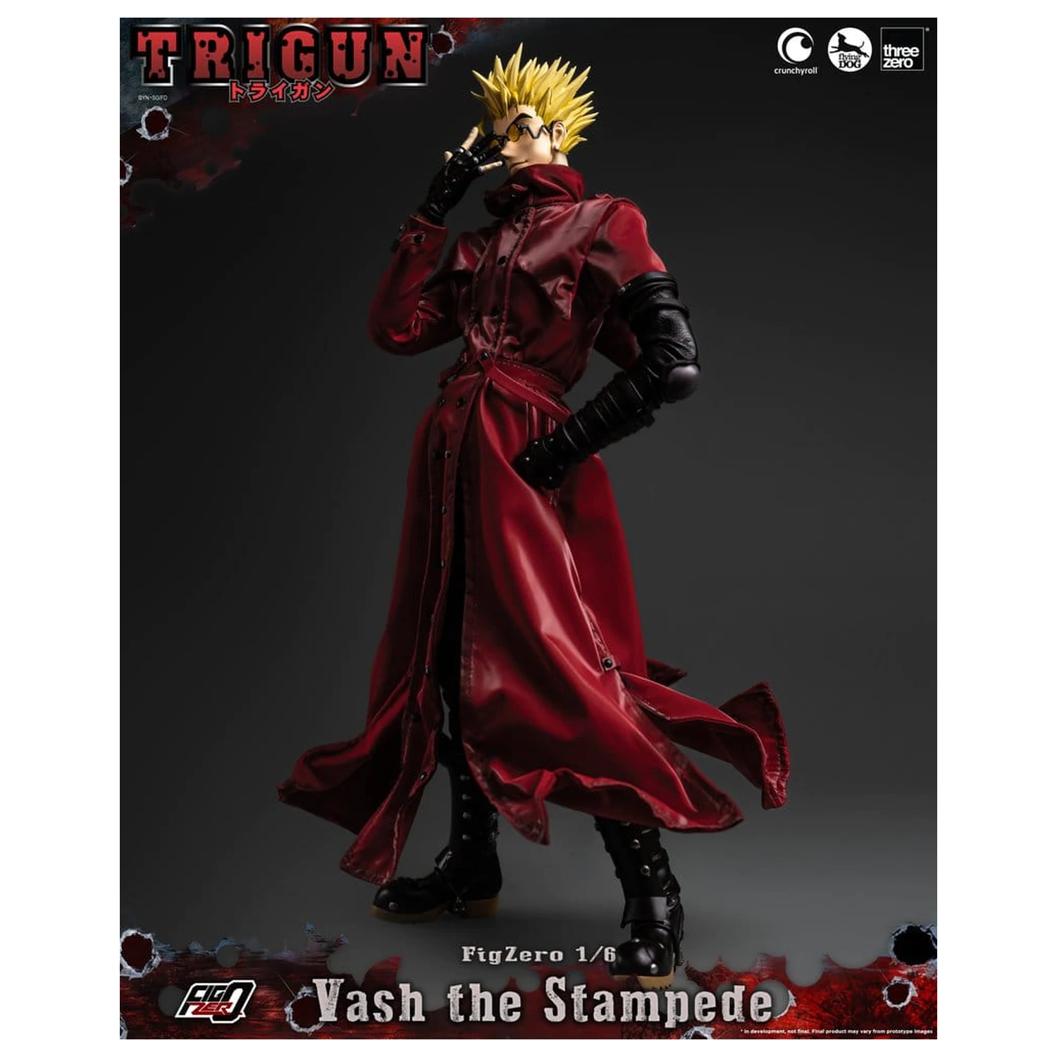 Trigun FigZero Actionfigur 1/6 Vash the Stampede 31 cm Produktfoto