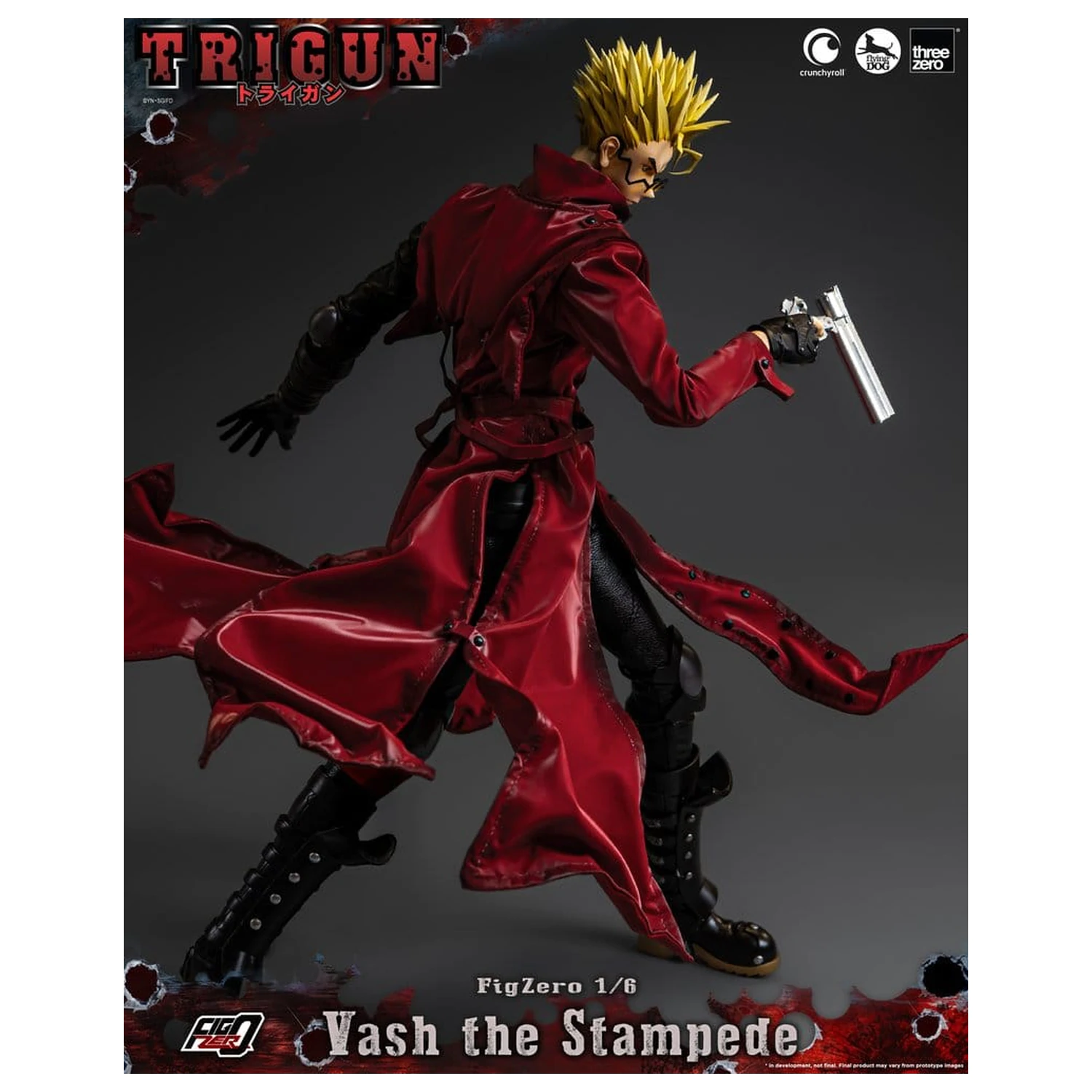 Trigun FigZero Actionfigur 1/6 Vash the Stampede 31 cm Produktfoto