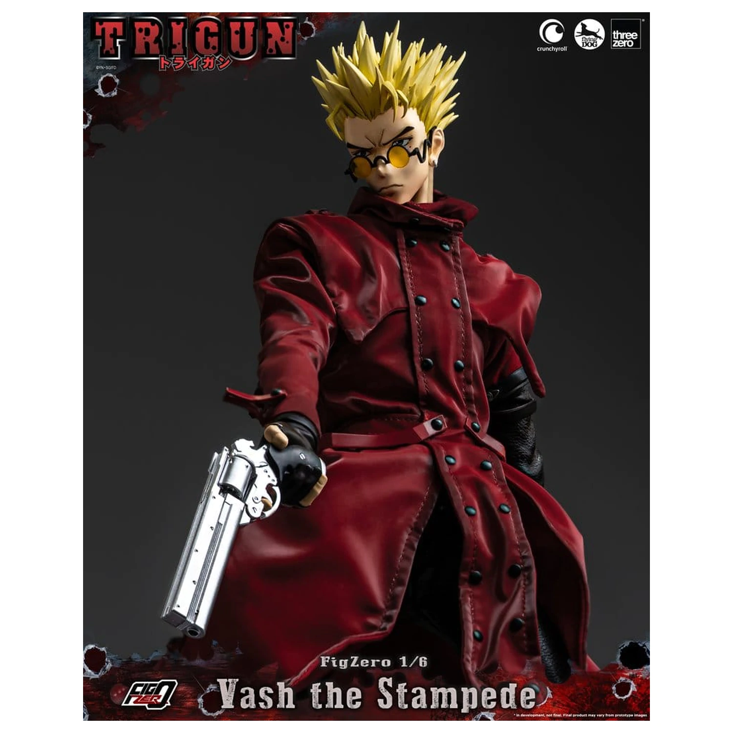 Trigun FigZero Actionfigur 1/6 Vash the Stampede 31 cm Produktfoto