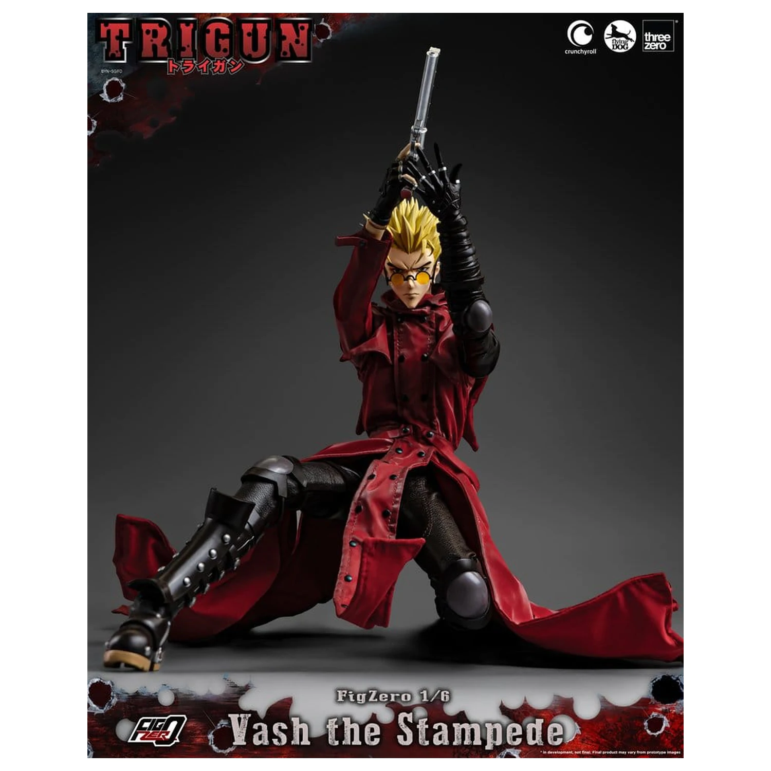 Trigun FigZero Actionfigur 1/6 Vash the Stampede 31 cm Produktfoto