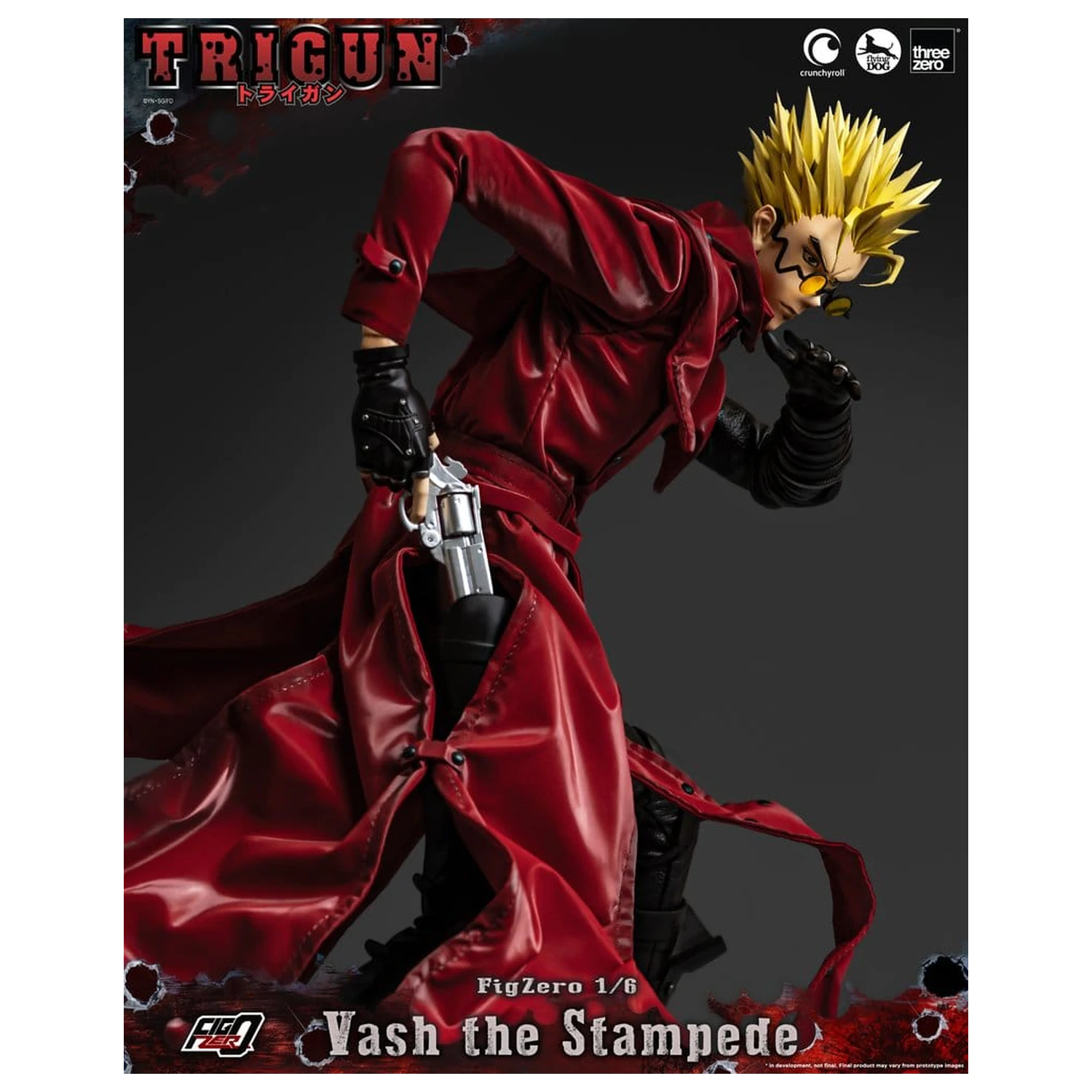 Trigun FigZero Actionfigur 1/6 Vash the Stampede 31 cm Produktfoto