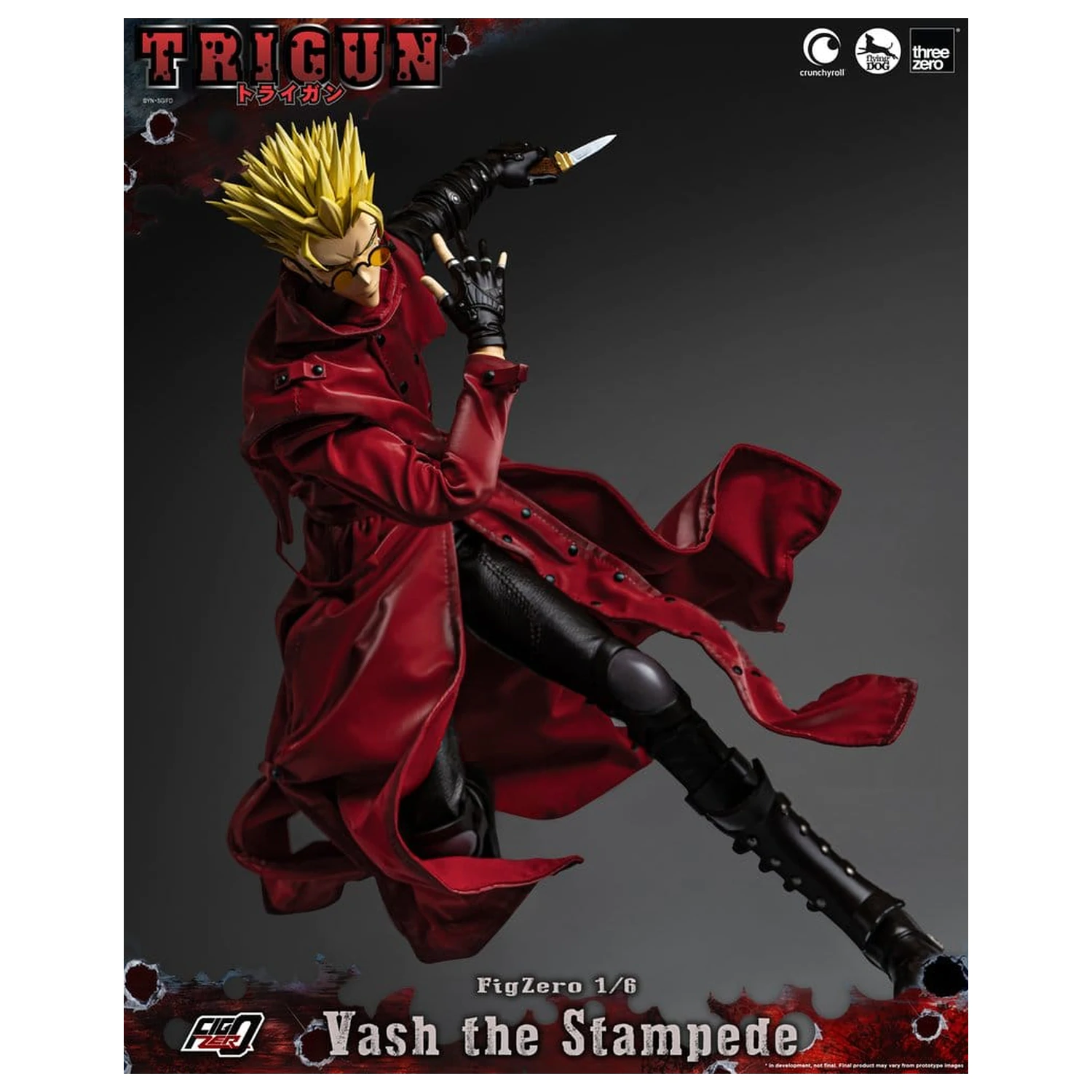 Trigun FigZero Actionfigur 1/6 Vash the Stampede 31 cm Produktfoto