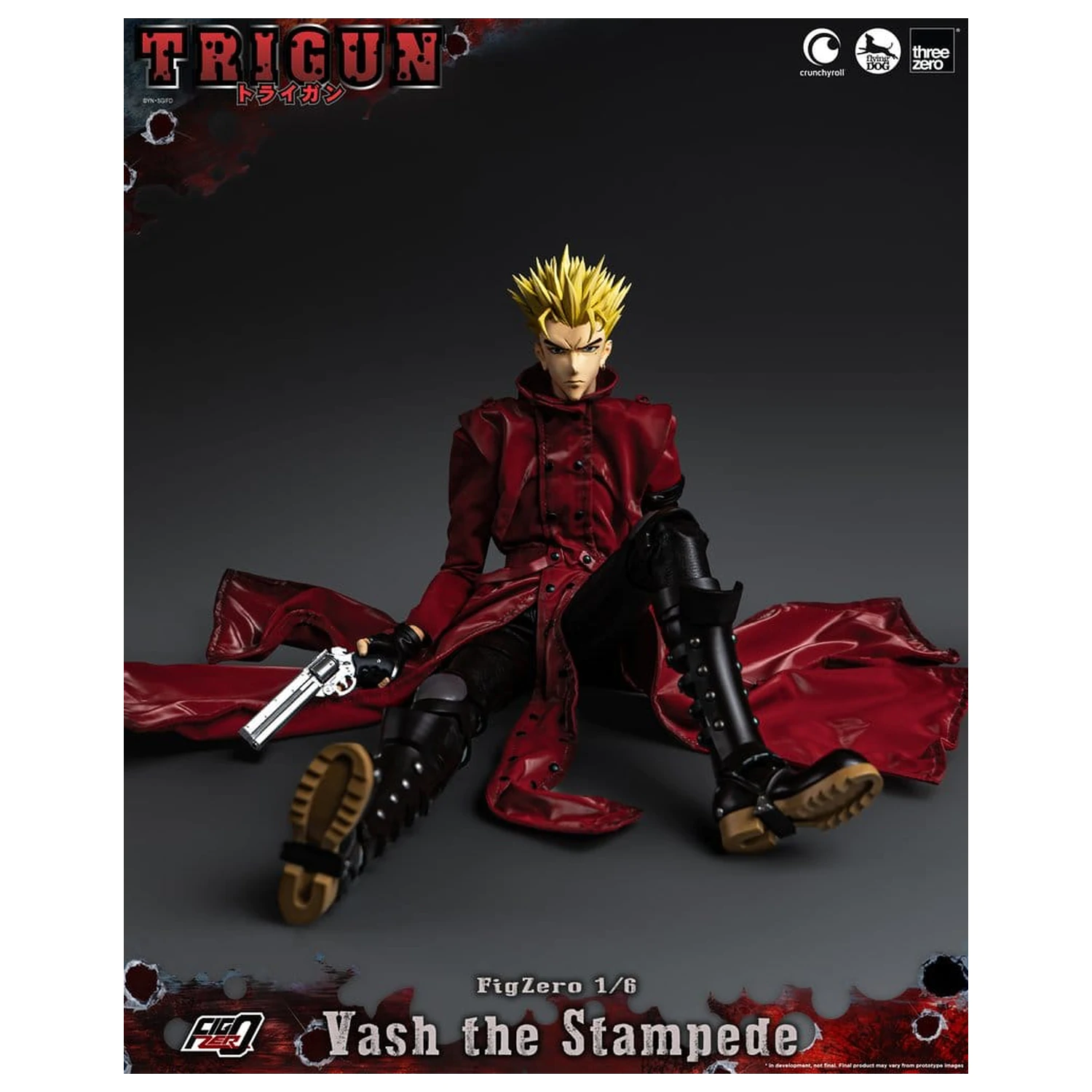 Trigun FigZero Actionfigur 1/6 Vash the Stampede 31 cm Produktfoto