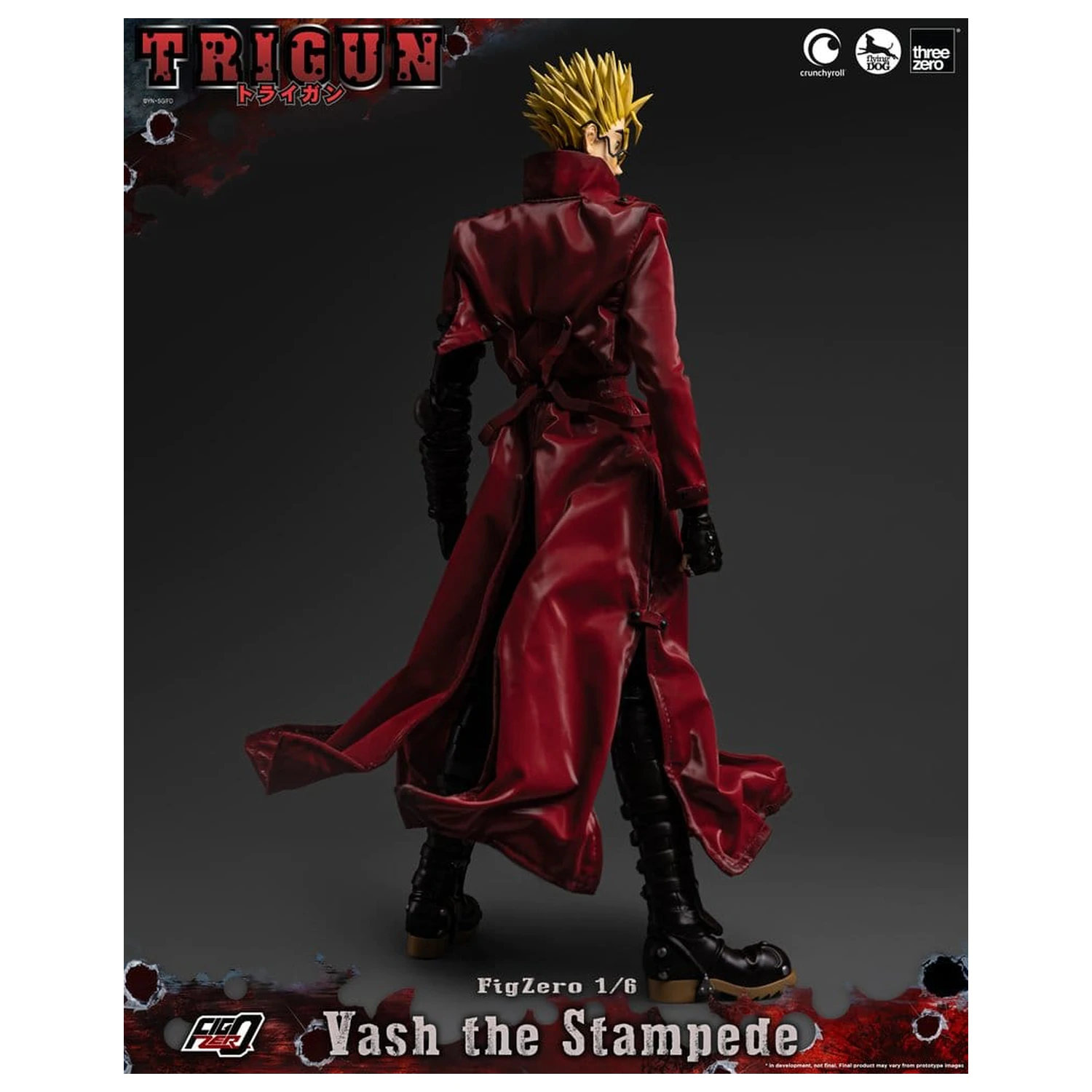 Trigun FigZero Actionfigur 1/6 Vash the Stampede 31 cm Produktfoto
