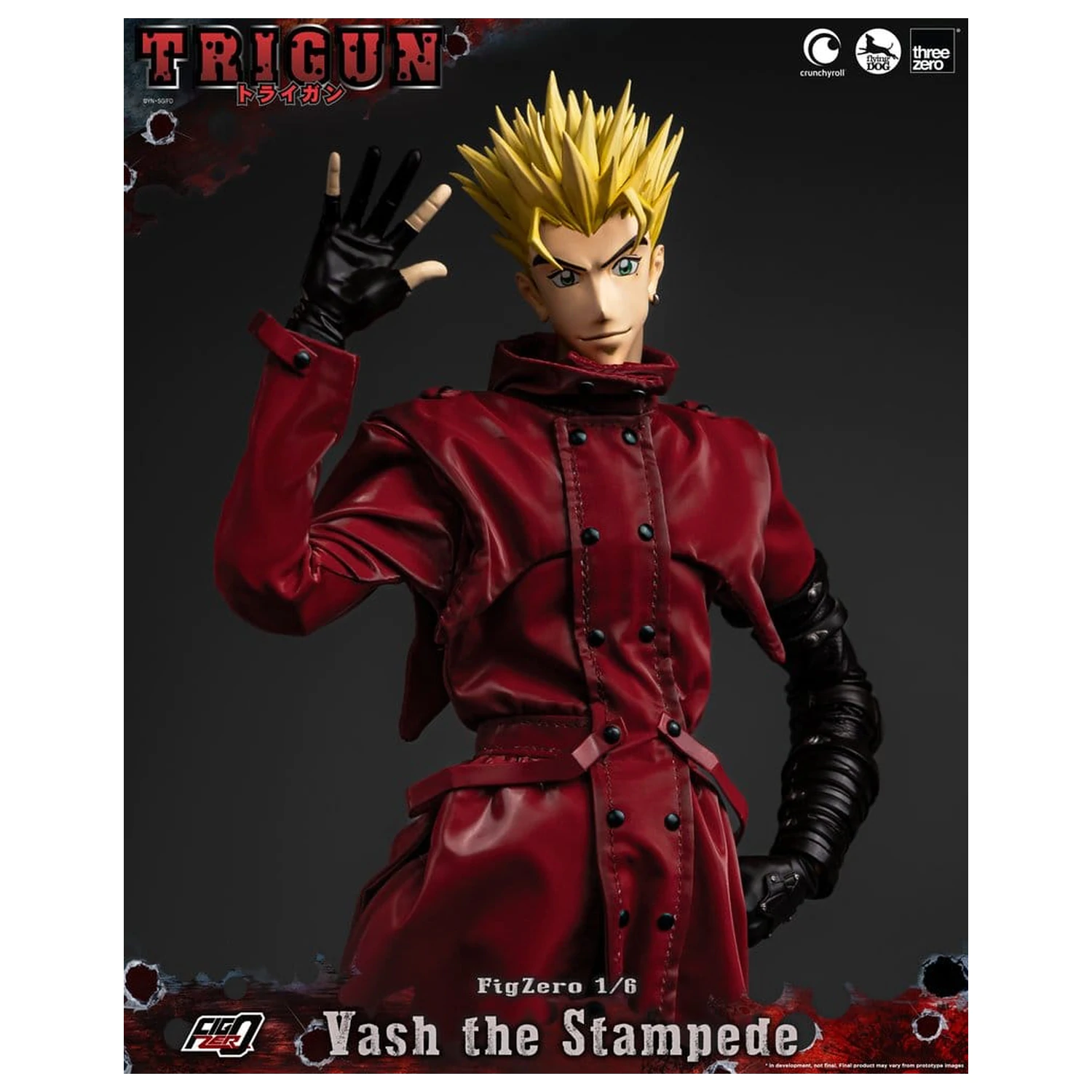 Trigun FigZero Actionfigur 1/6 Vash the Stampede 31 cm Produktfoto