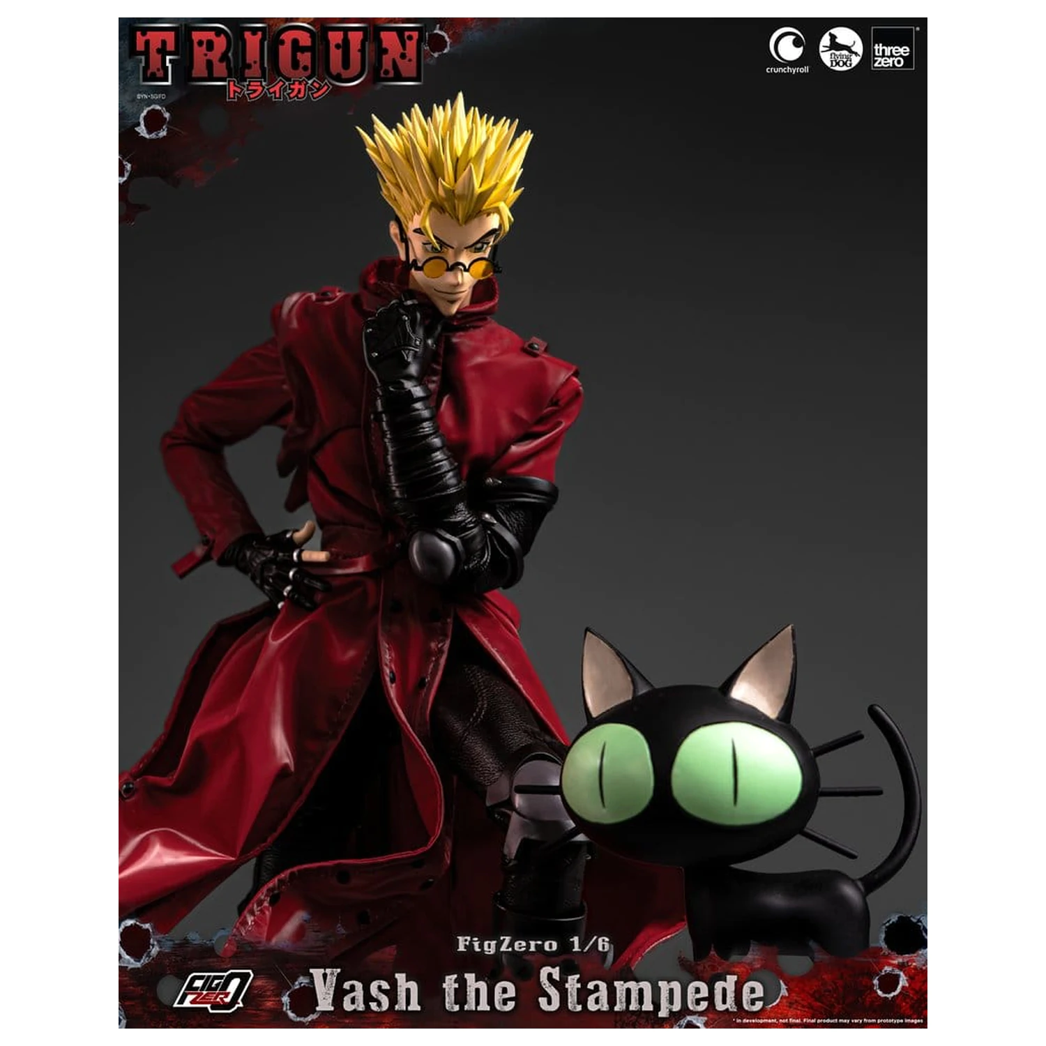 Trigun FigZero Actionfigur 1/6 Vash the Stampede 31 cm Produktfoto