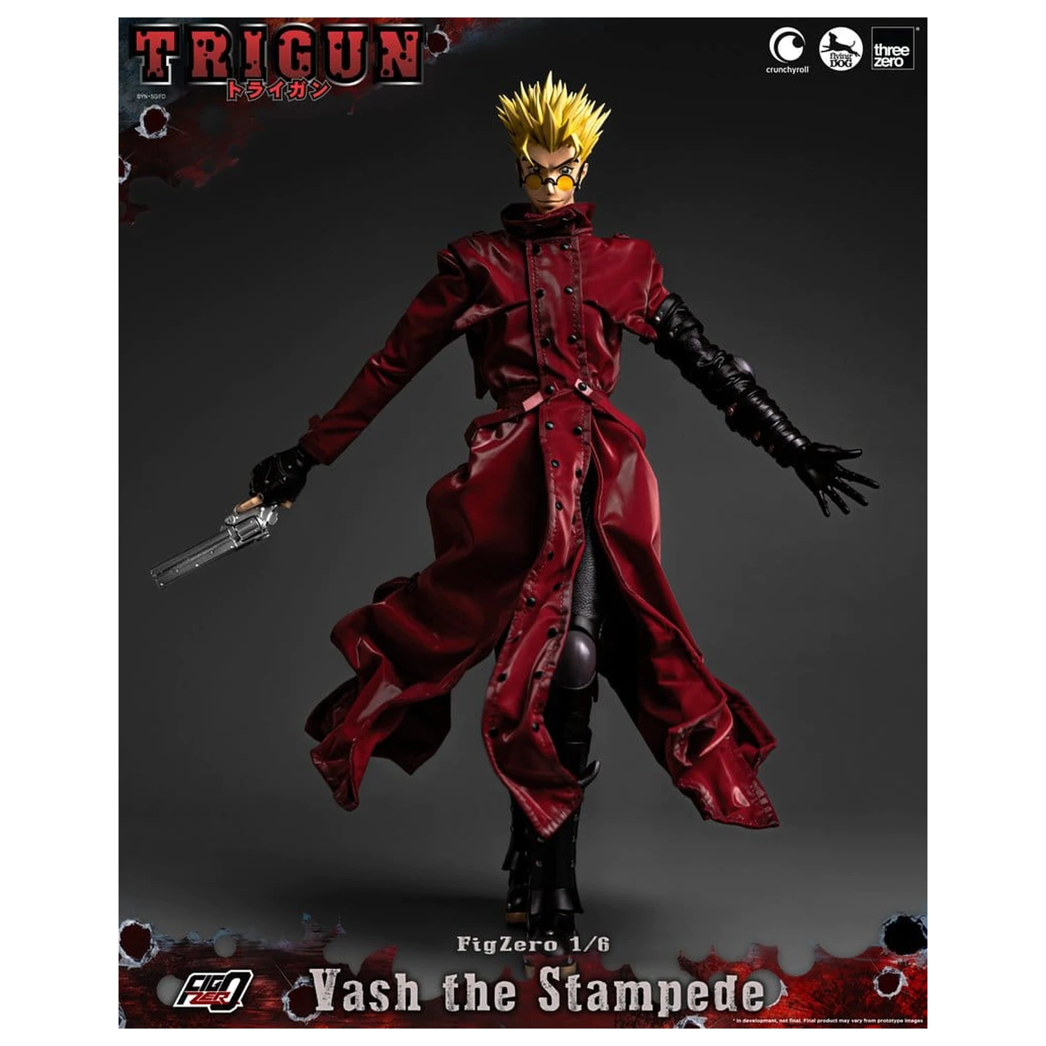 Trigun FigZero Actionfigur 1/6 Vash the Stampede 31 cm Produktfoto