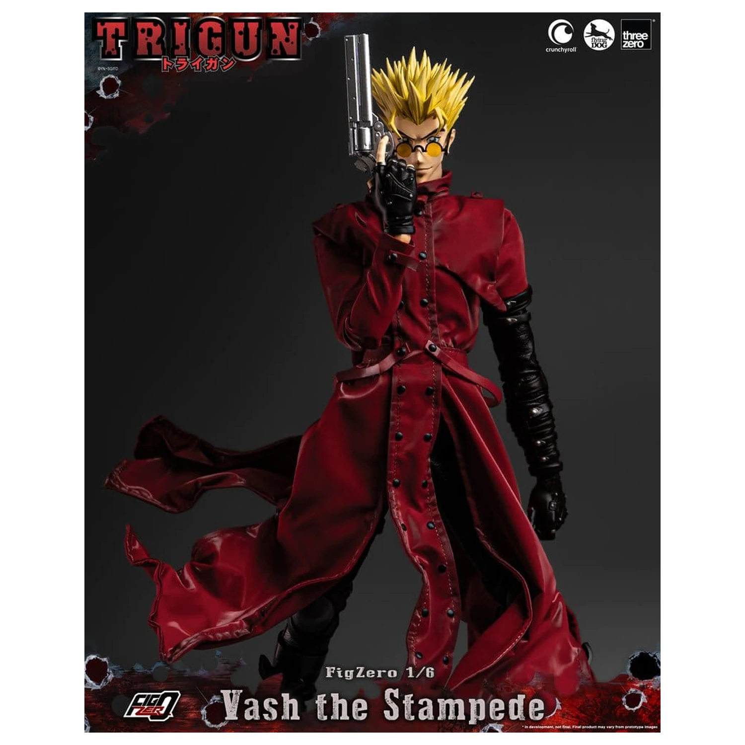 Trigun FigZero Actionfigur 1/6 Vash the Stampede 31 cm Produktfoto