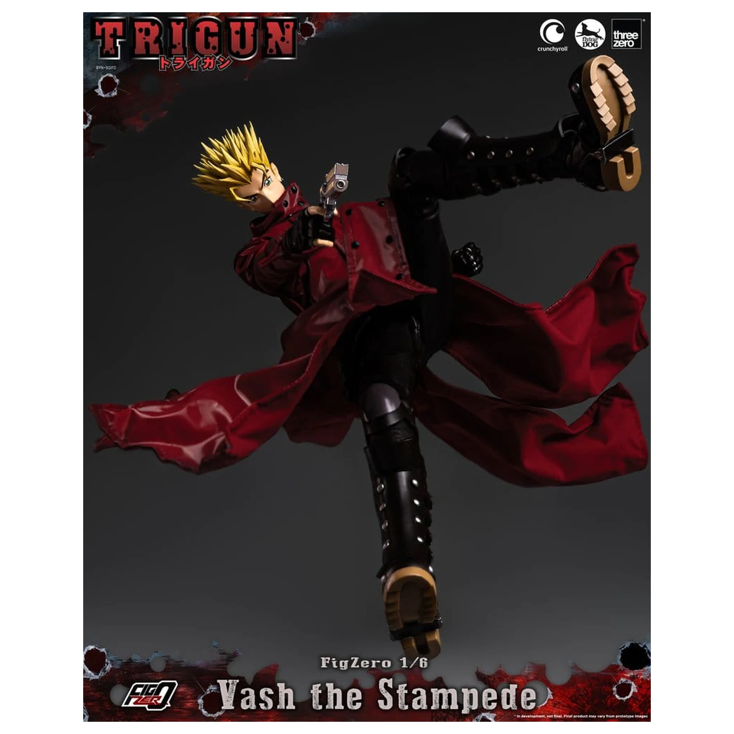 Trigun FigZero Actionfigur 1/6 Vash the Stampede 31 cm Produktfoto