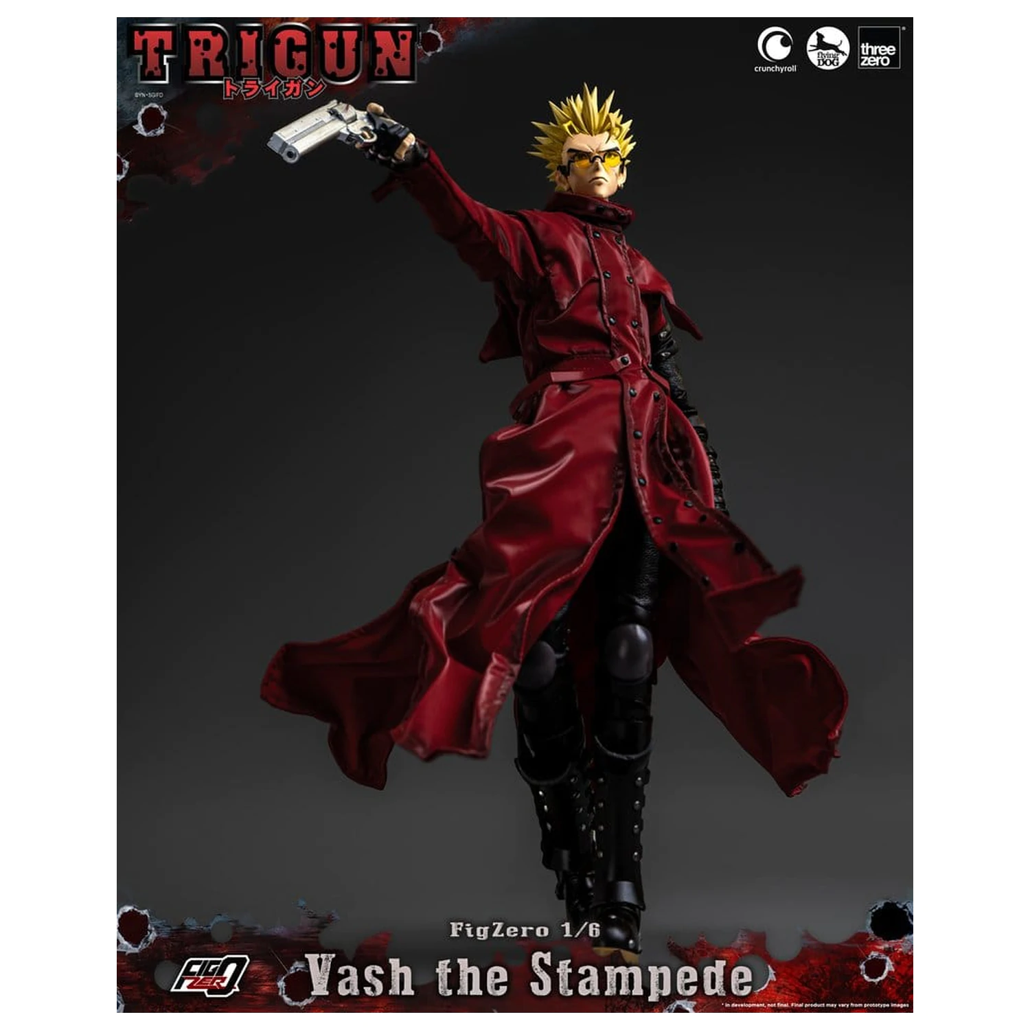 Trigun FigZero Actionfigur 1/6 Vash the Stampede 31 cm Produktfoto
