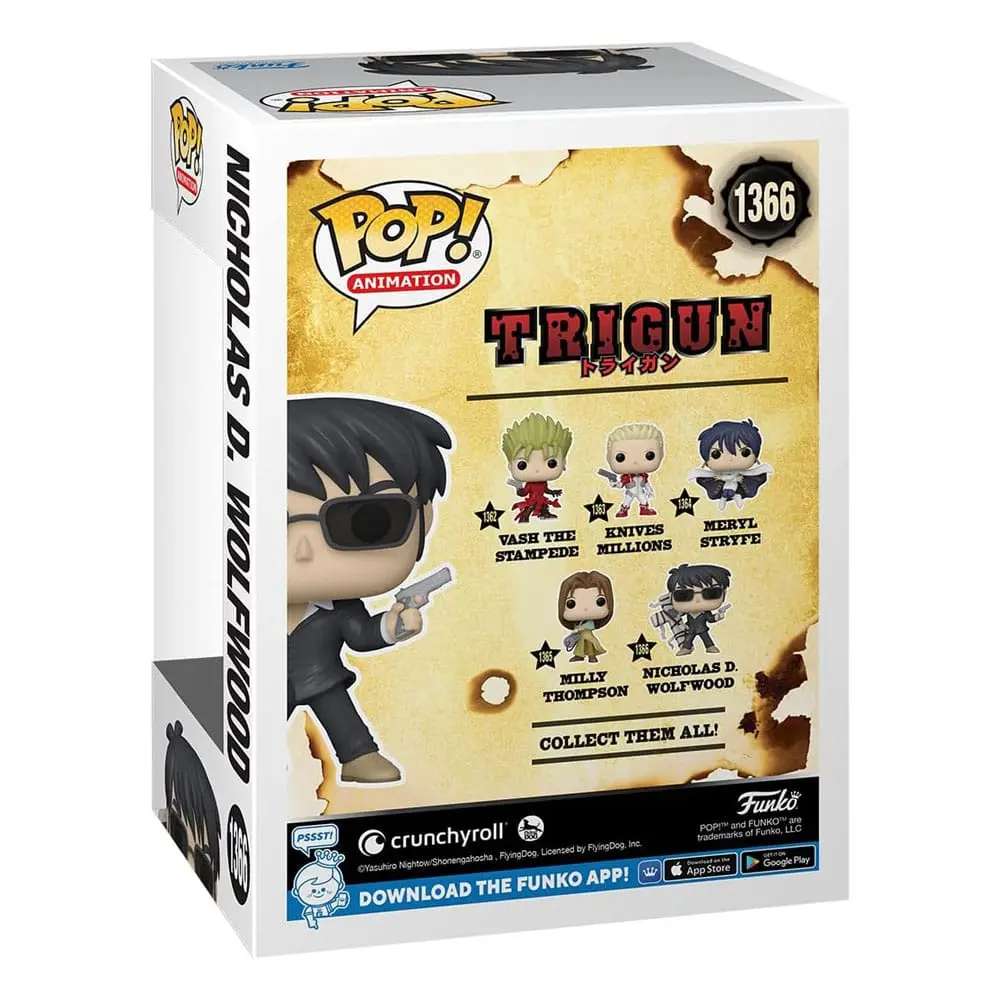 Trigun POP! Animation Vinyl Figur Wolfwood 9 cm Produktfoto