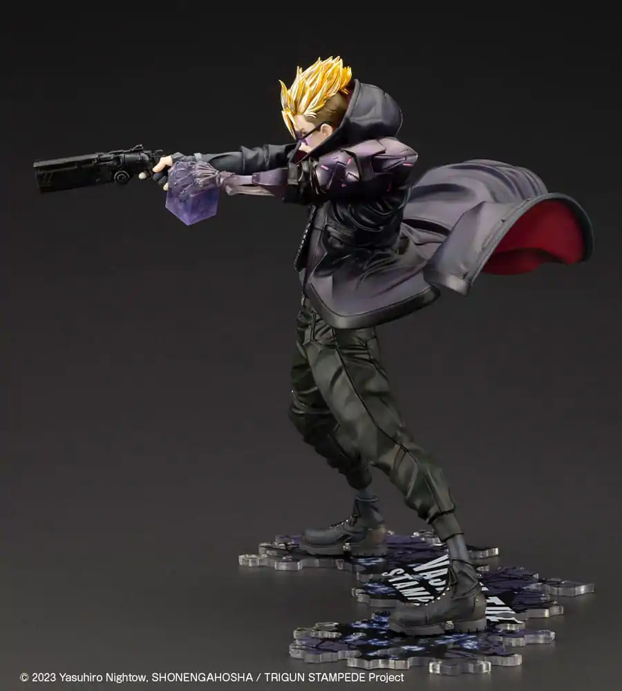 Trigun Stampede ARTFXJ Statue 1/8 Vash the Stampede The Gunman in Black Ver. 22 cm Produktfoto