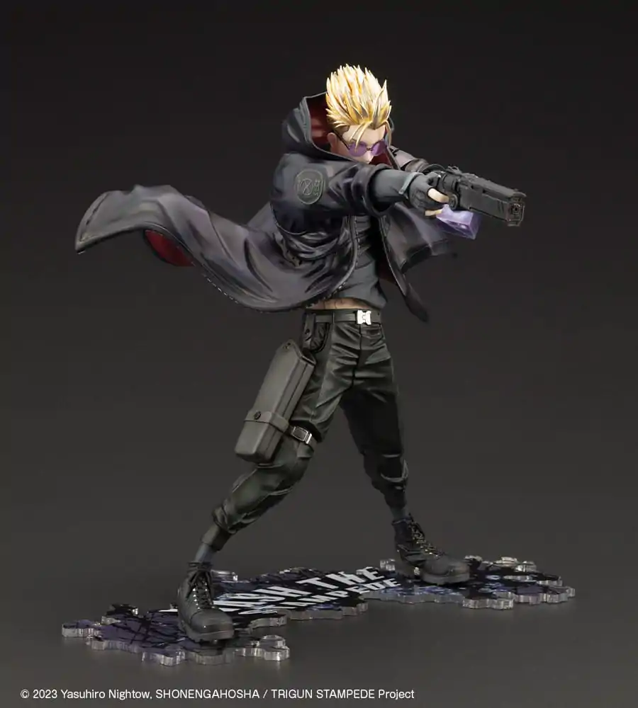 Trigun Stampede ARTFXJ Statue 1/8 Vash the Stampede The Gunman in Black Ver. 22 cm Produktfoto