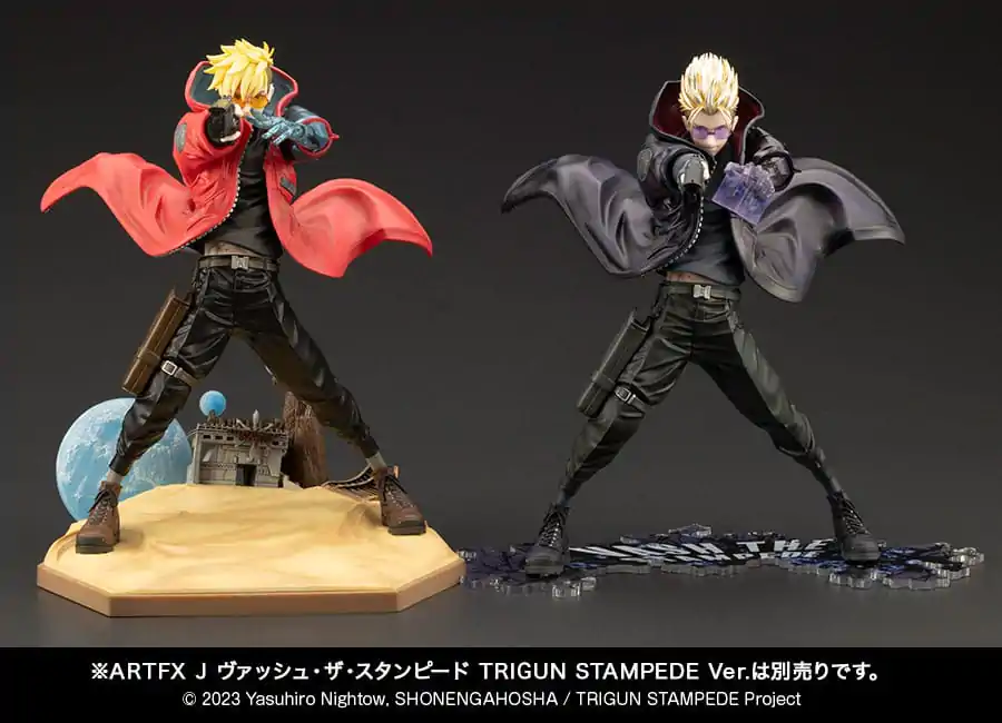 Trigun Stampede ARTFXJ Statue 1/8 Vash the Stampede The Gunman in Black Ver. 22 cm Produktfoto