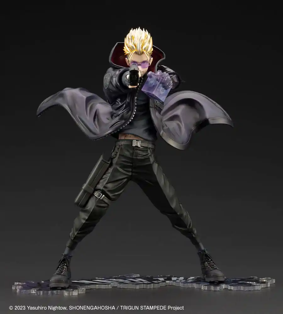 Trigun Stampede ARTFXJ Statue 1/8 Vash the Stampede The Gunman in Black Ver. 22 cm Produktfoto