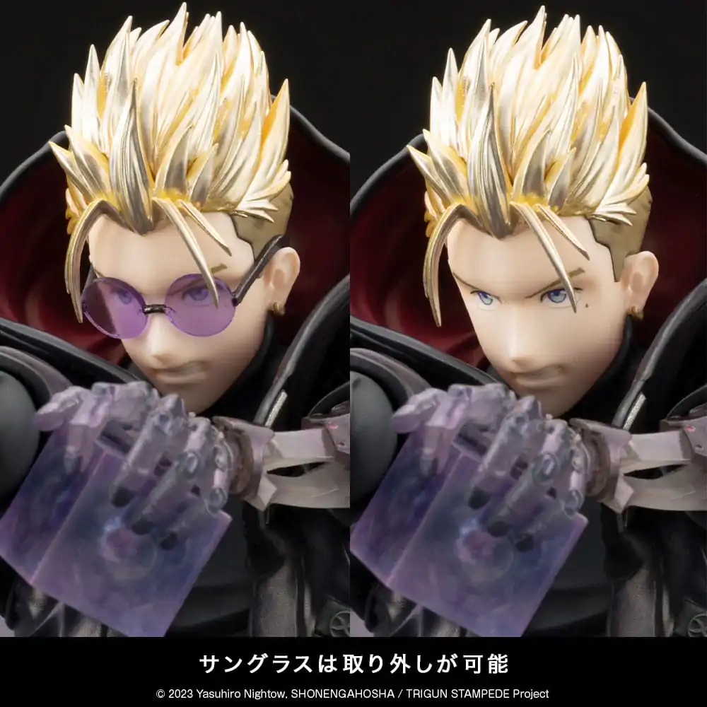 Trigun Stampede ARTFXJ Statue 1/8 Vash the Stampede The Gunman in Black Ver. 22 cm Produktfoto