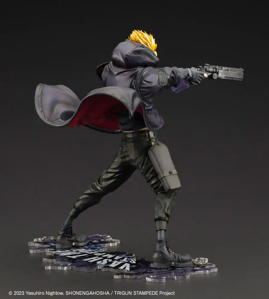 Trigun Stampede ARTFXJ Statue 1/8 Vash the Stampede The Gunman in Black Ver. 22 cm Produktfoto