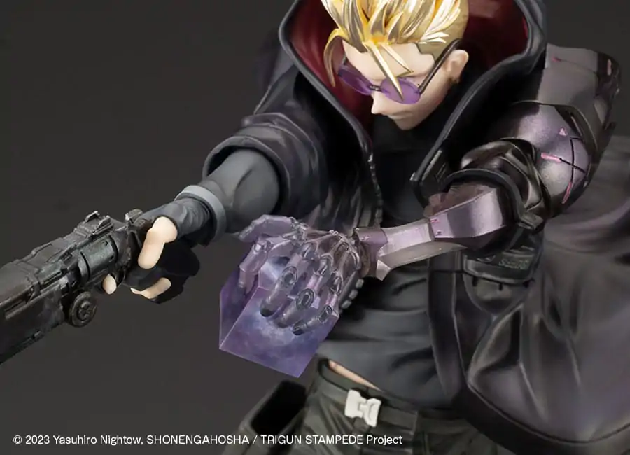 Trigun Stampede ARTFXJ Statue 1/8 Vash the Stampede The Gunman in Black Ver. 22 cm Produktfoto