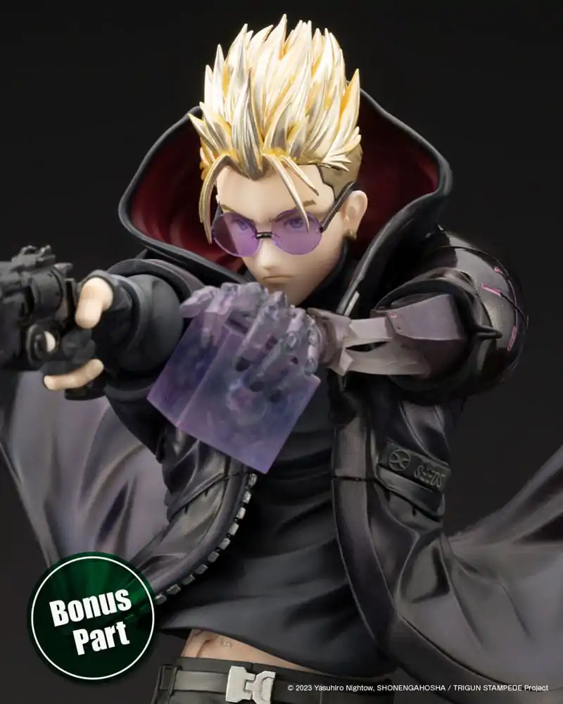 Trigun Stampede ARTFXJ Statue 1/8 Vash the Stampede The Gunman in Black Ver. 22 cm Produktfoto