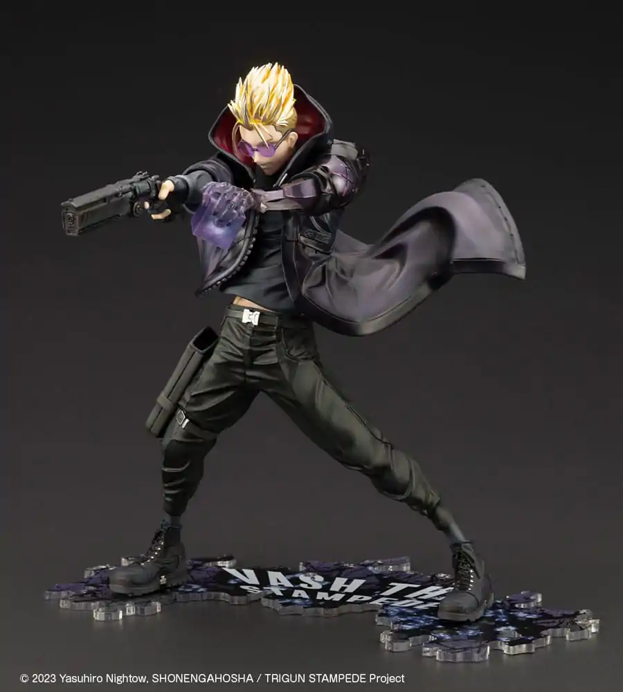 Trigun Stampede ARTFXJ Statue 1/8 Vash the Stampede The Gunman in Black Ver. 22 cm Produktfoto