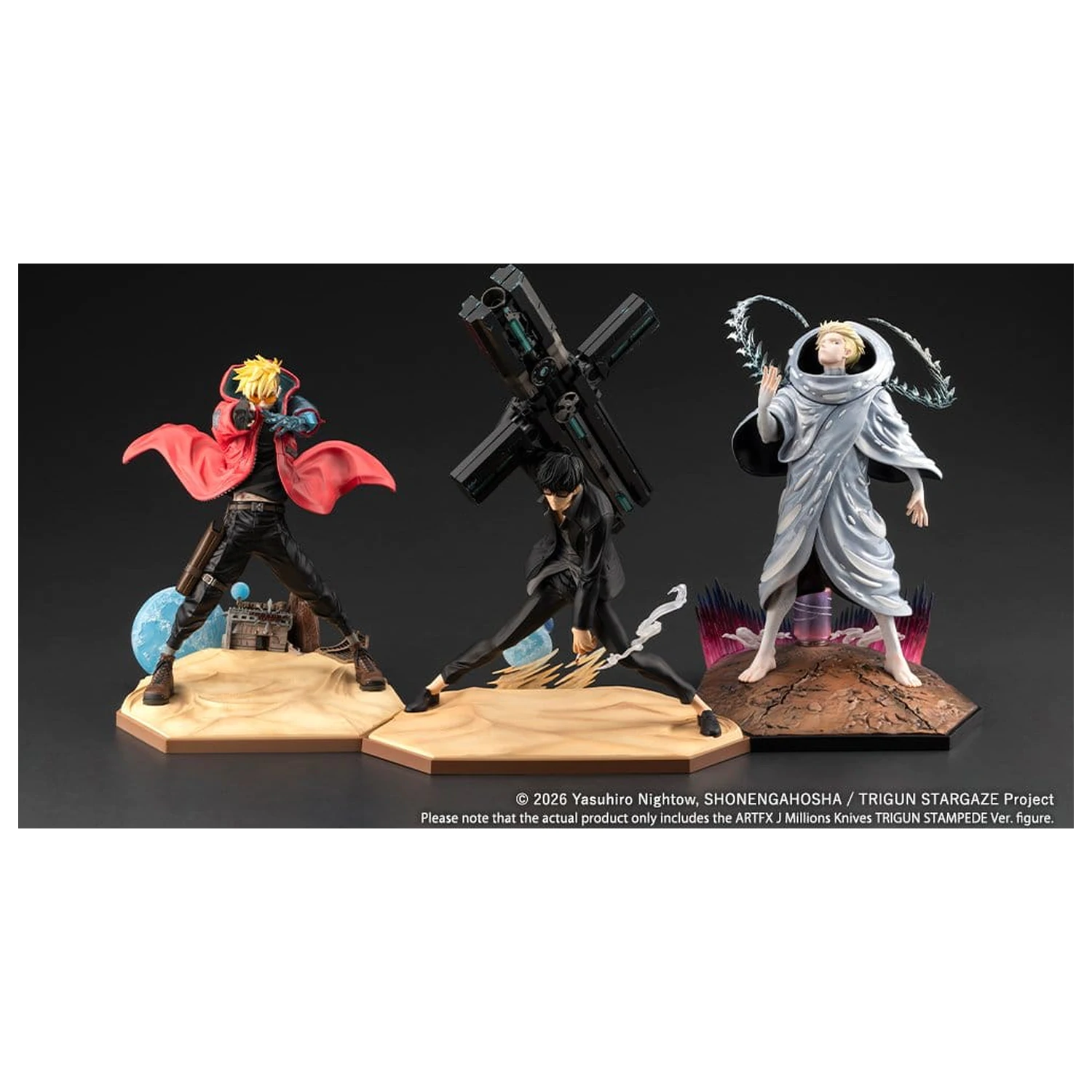 Trigun Stargaze ARTFXJ Statue 1/8 Millions Knives Trigun Stampede Ver. 24 cm Produktfoto