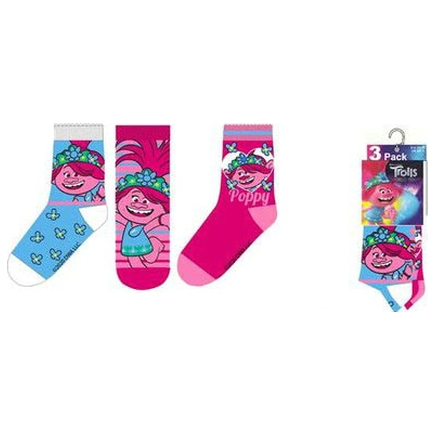 Trolls Poppy Kinder Socken 23/26 Produktfoto